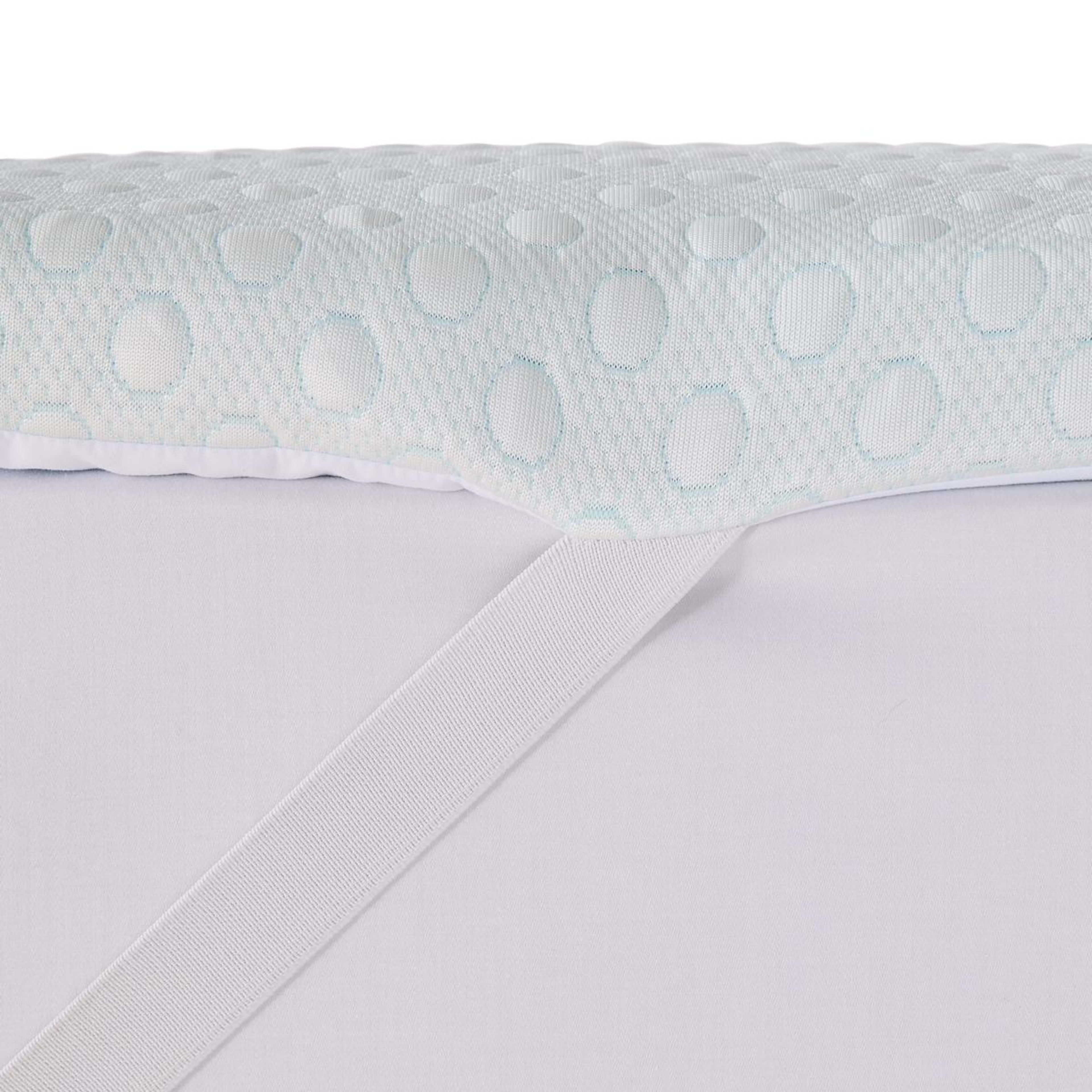 9 Cooling Memory Foam Mattress Topper - Queen Bed, White, 9 of 10