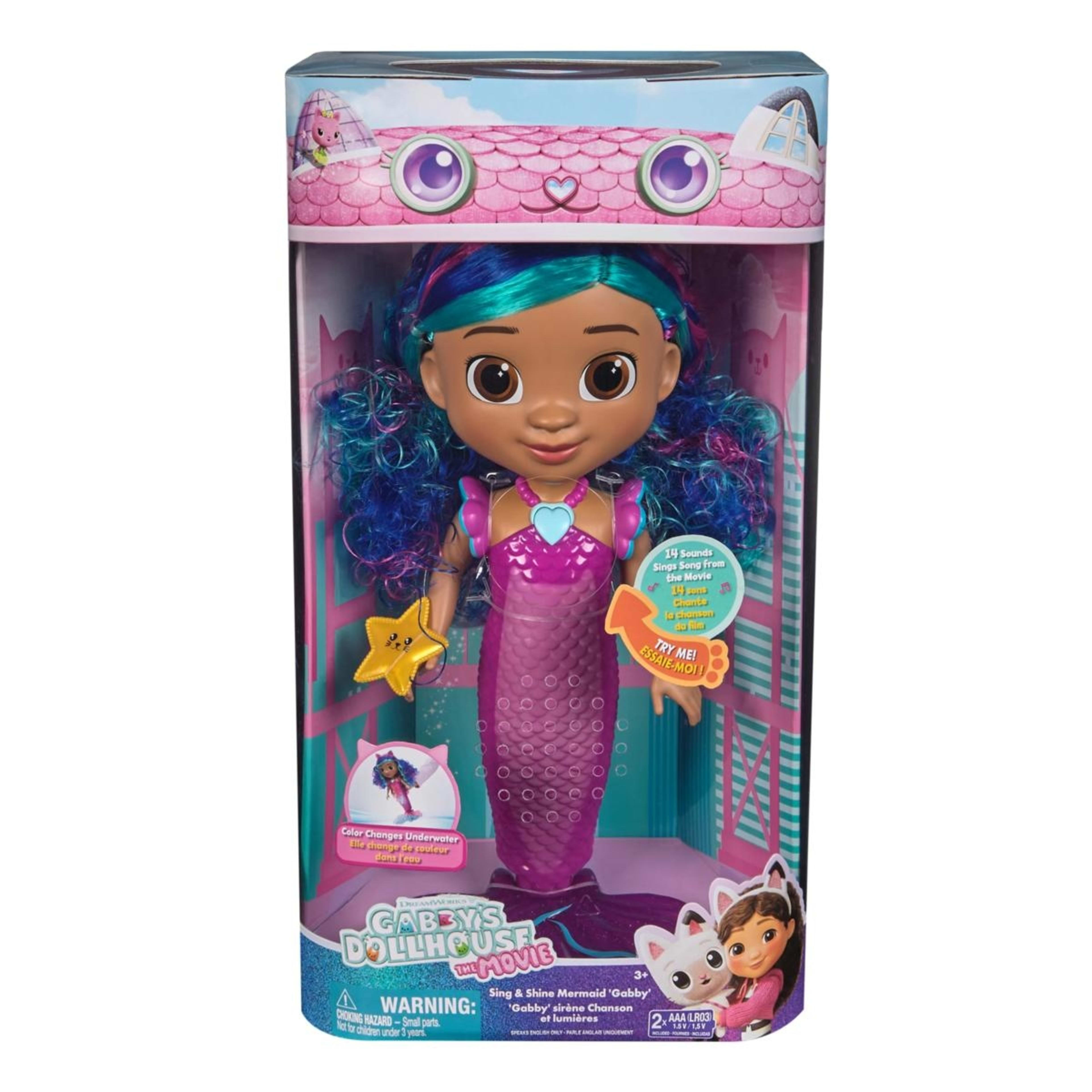 2 Gabby's Dollhouse: The Movie: Sing and Shine Mermaid Gabby, 2 of 6