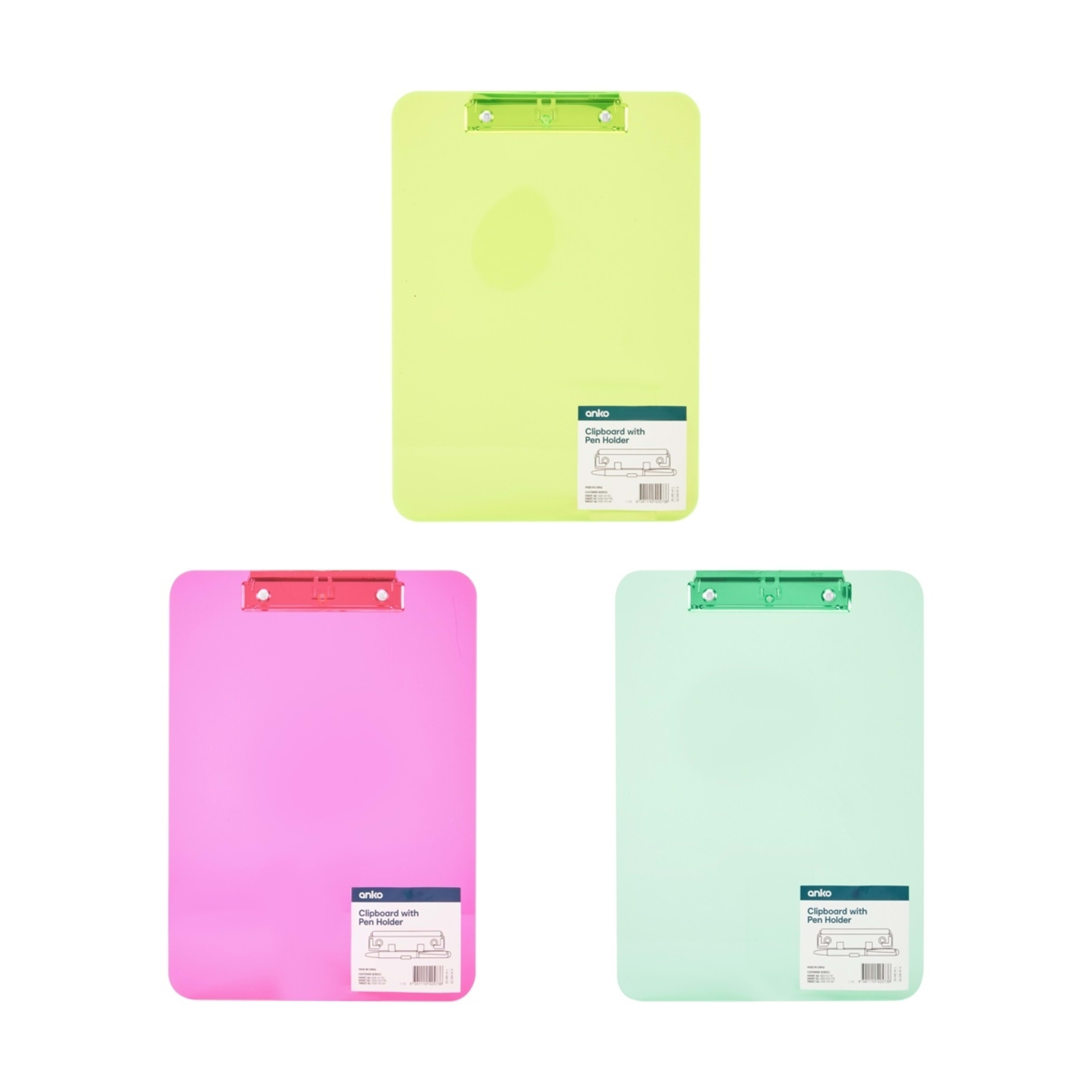 2 Clipboard with Pen Holder - Assorted, 2 of 2