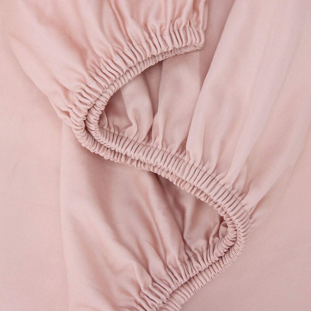 500 Thread Count Australian Grown Cotton Sheet Set - Double Bed, Pink ...