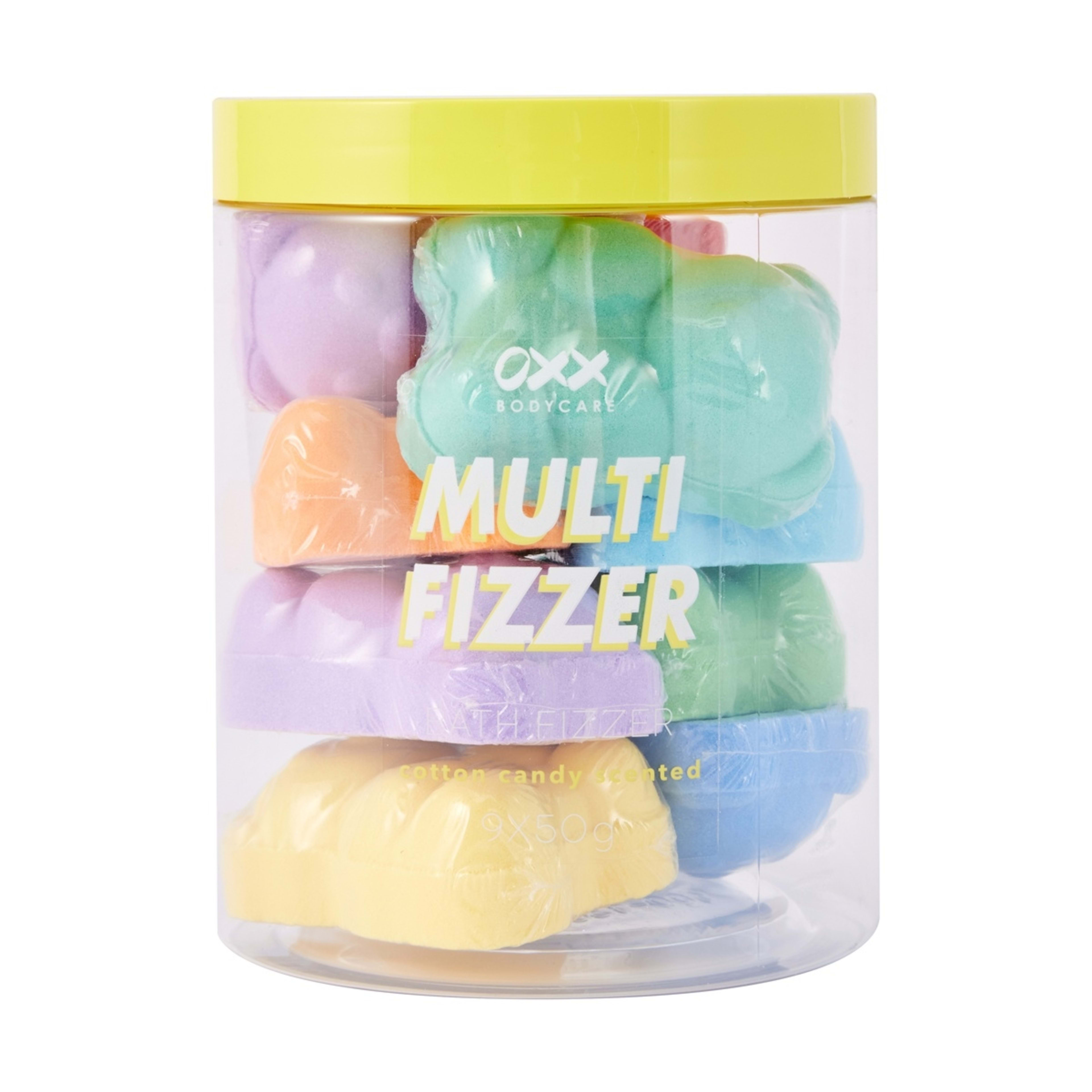 1 OXX Bodycare 9 Pack Multi Bath Fizzer - Cotton Candy Scented, 1 of 4