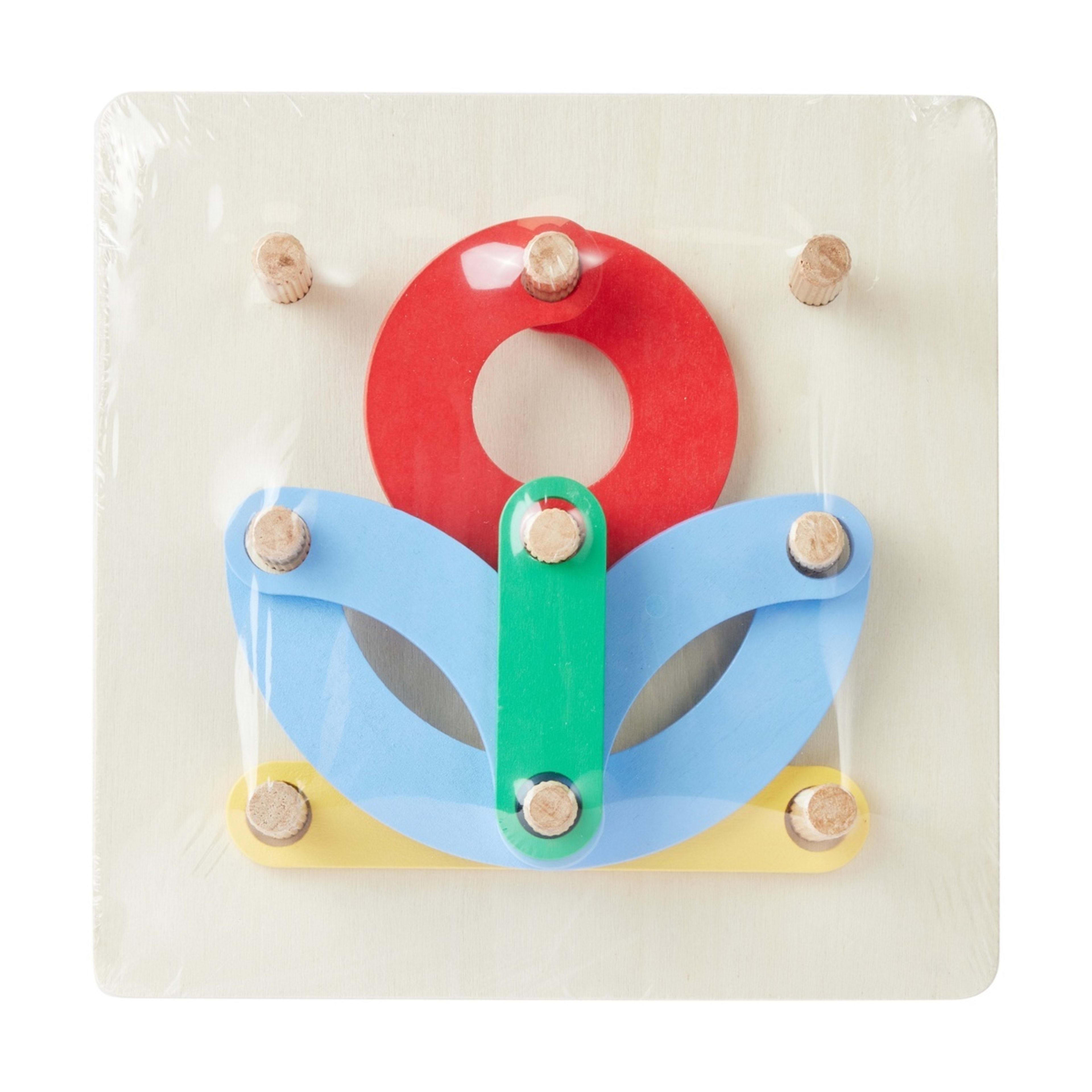 1 Wooden Play Letter and Number Peg Puzzle