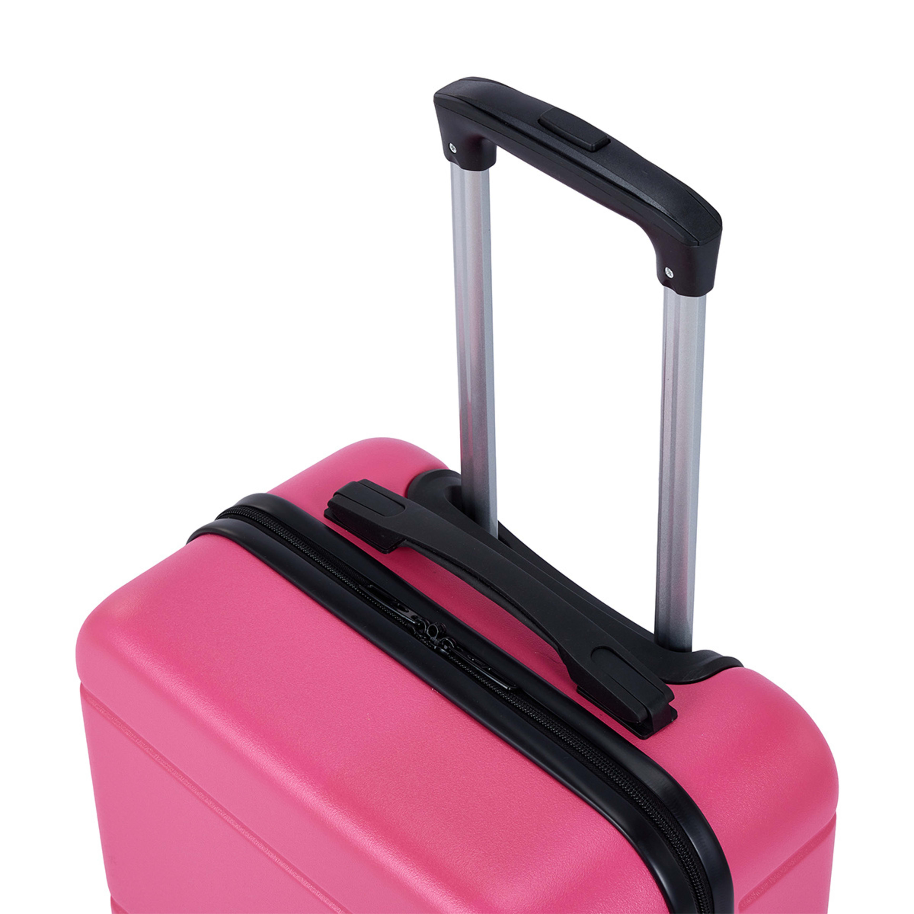 46cm Albany Hard Case 4 Wheels Hot Pink Kmart