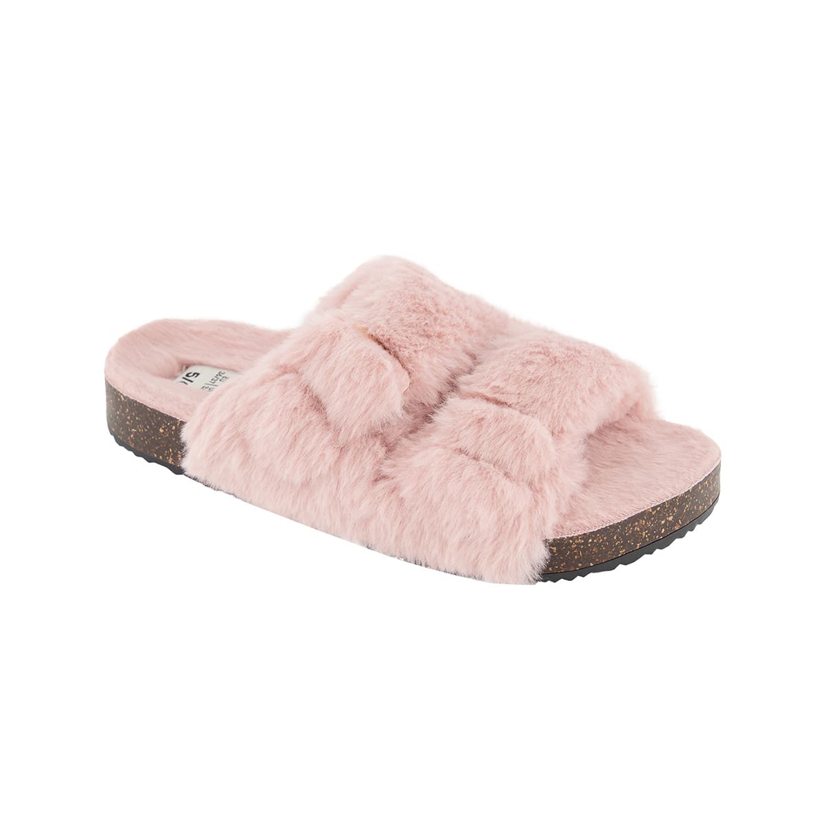 Furry Footbed Slippers - Kmart