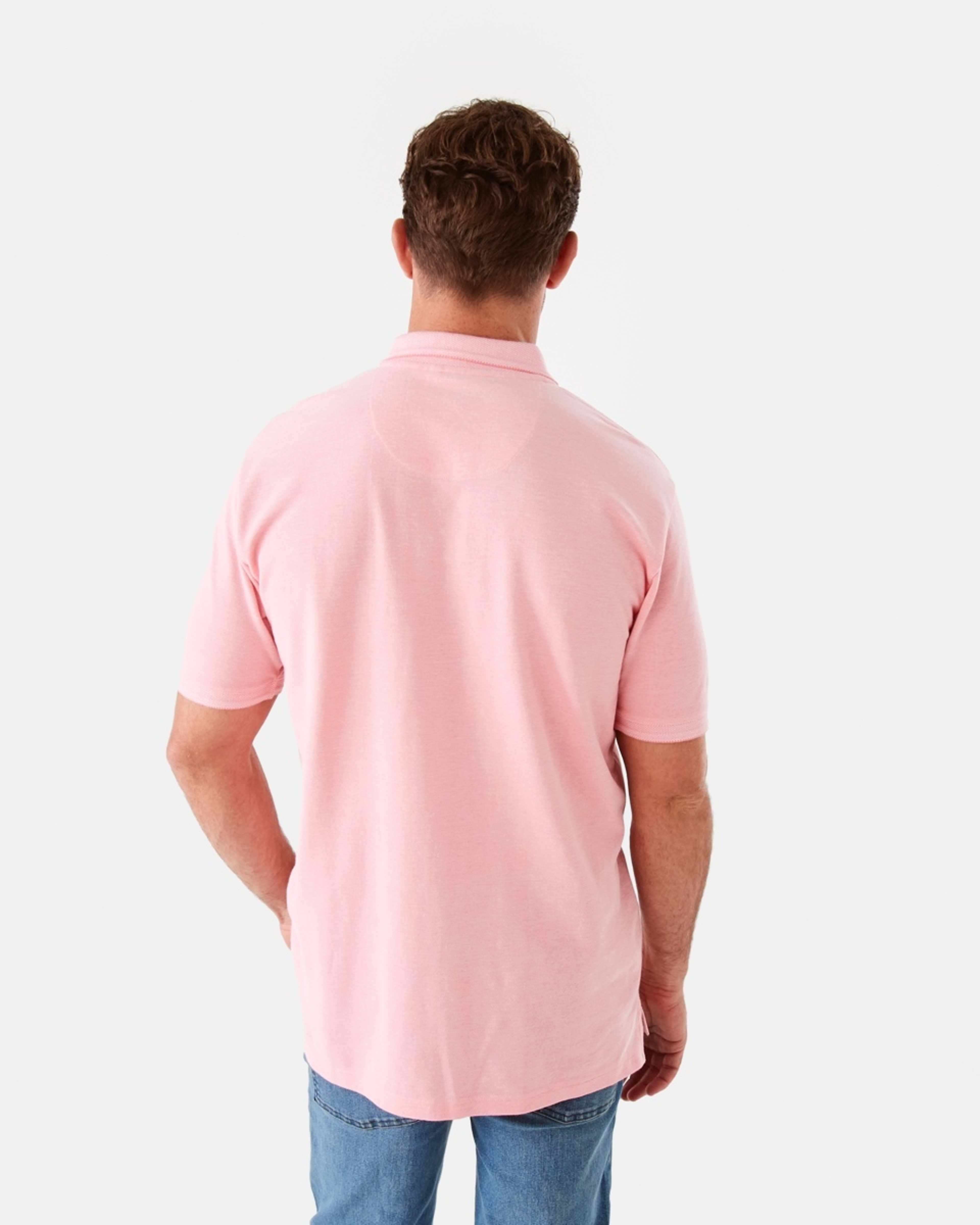 3 Birdseye Pique Polo Shirt Pnk Plume, 3 of 6
