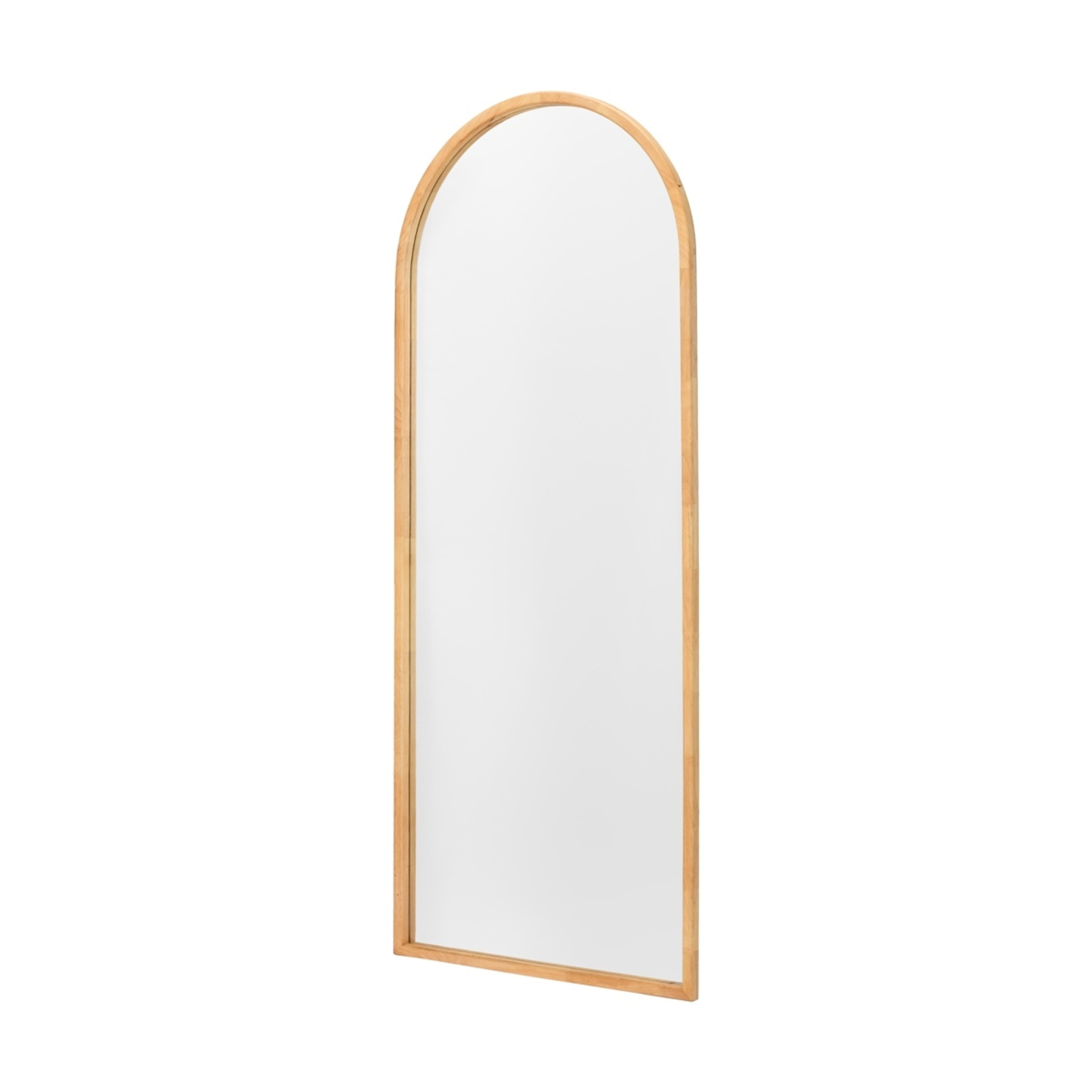 1 Oak Look Arch Mirror