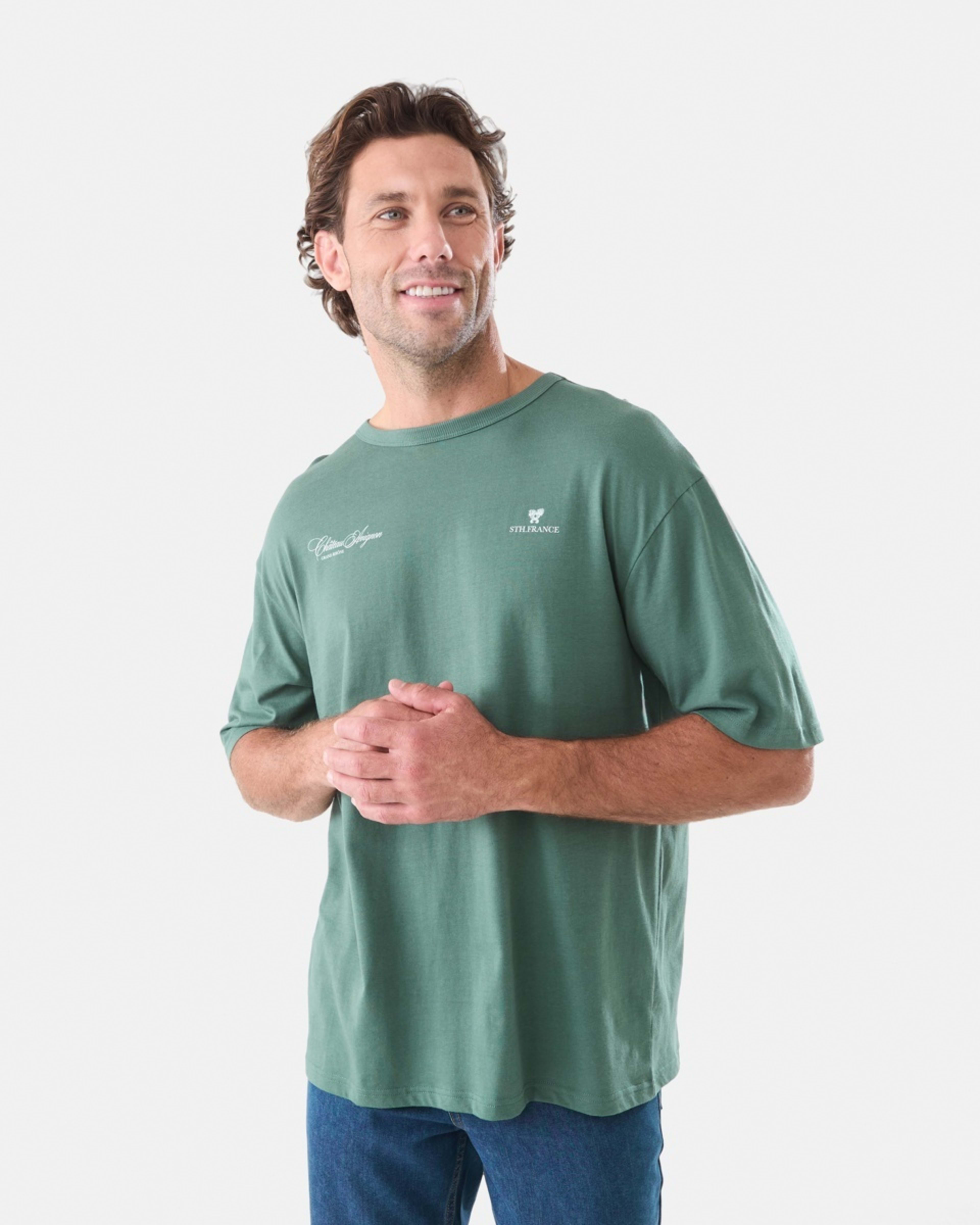 1 Oversized Graphic T-shirt Grn Pines, 1 of 5