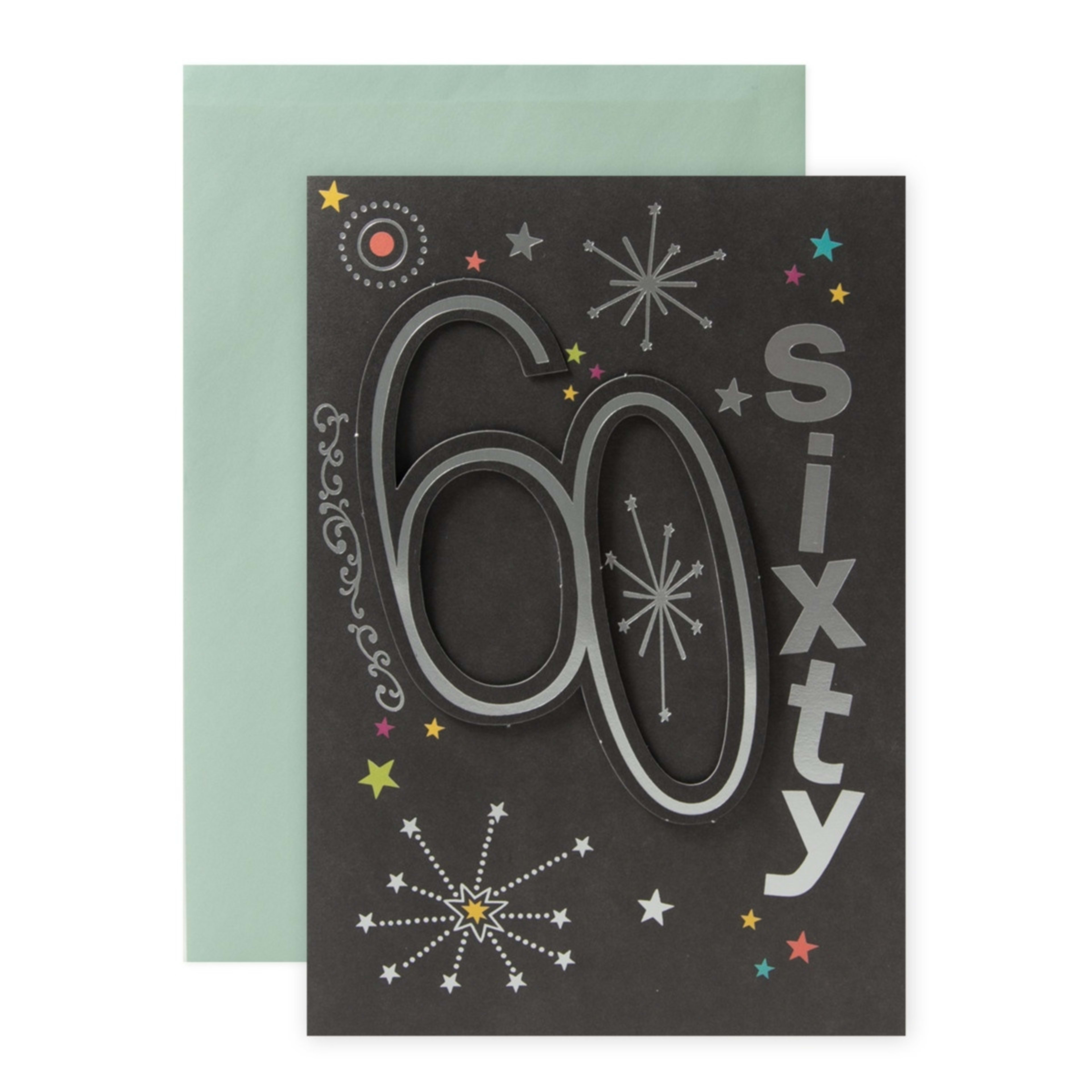 1 Connections from Hallmark 60th Birthday Card - Starry Scene