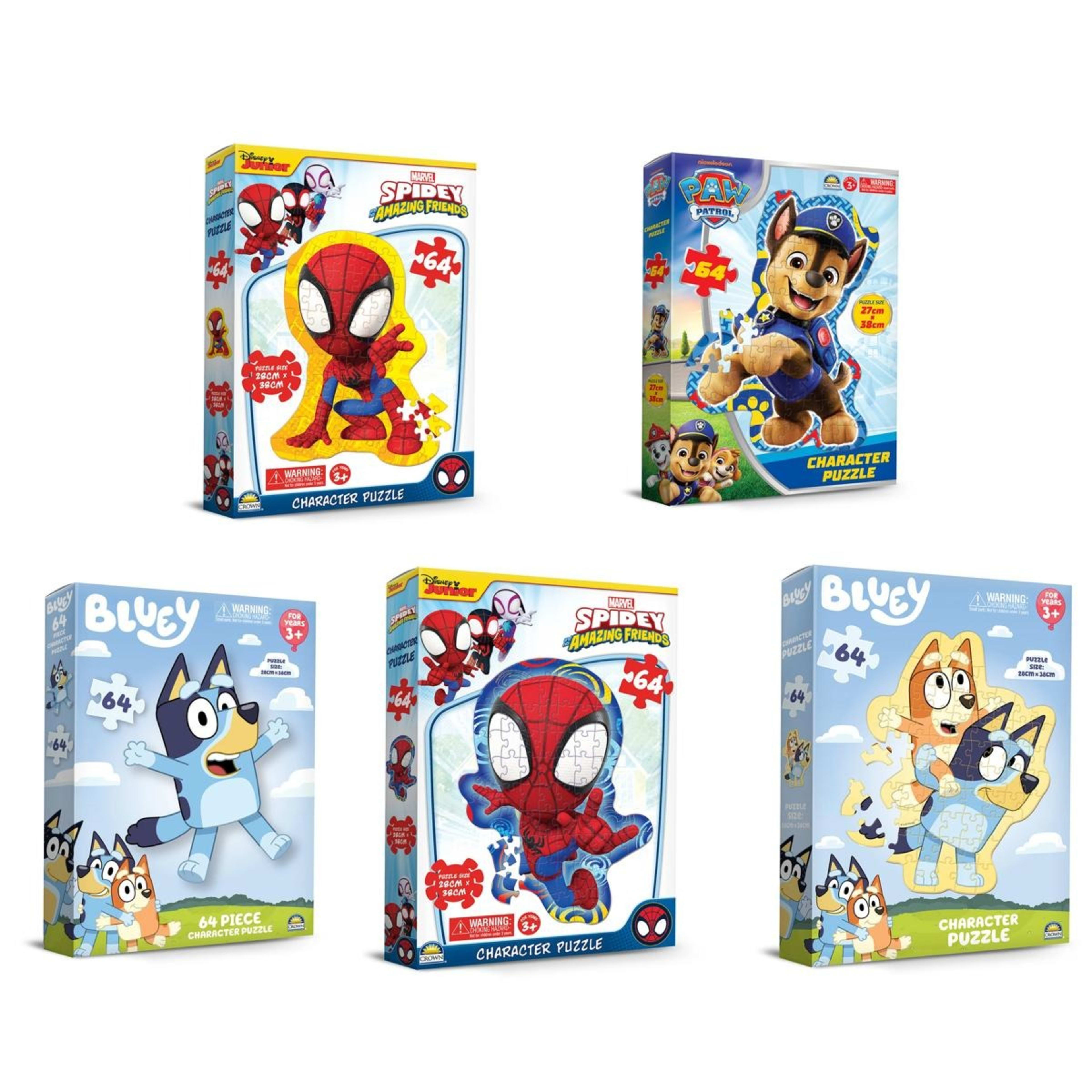 1 64 Piece Character Puzzle - Assorted