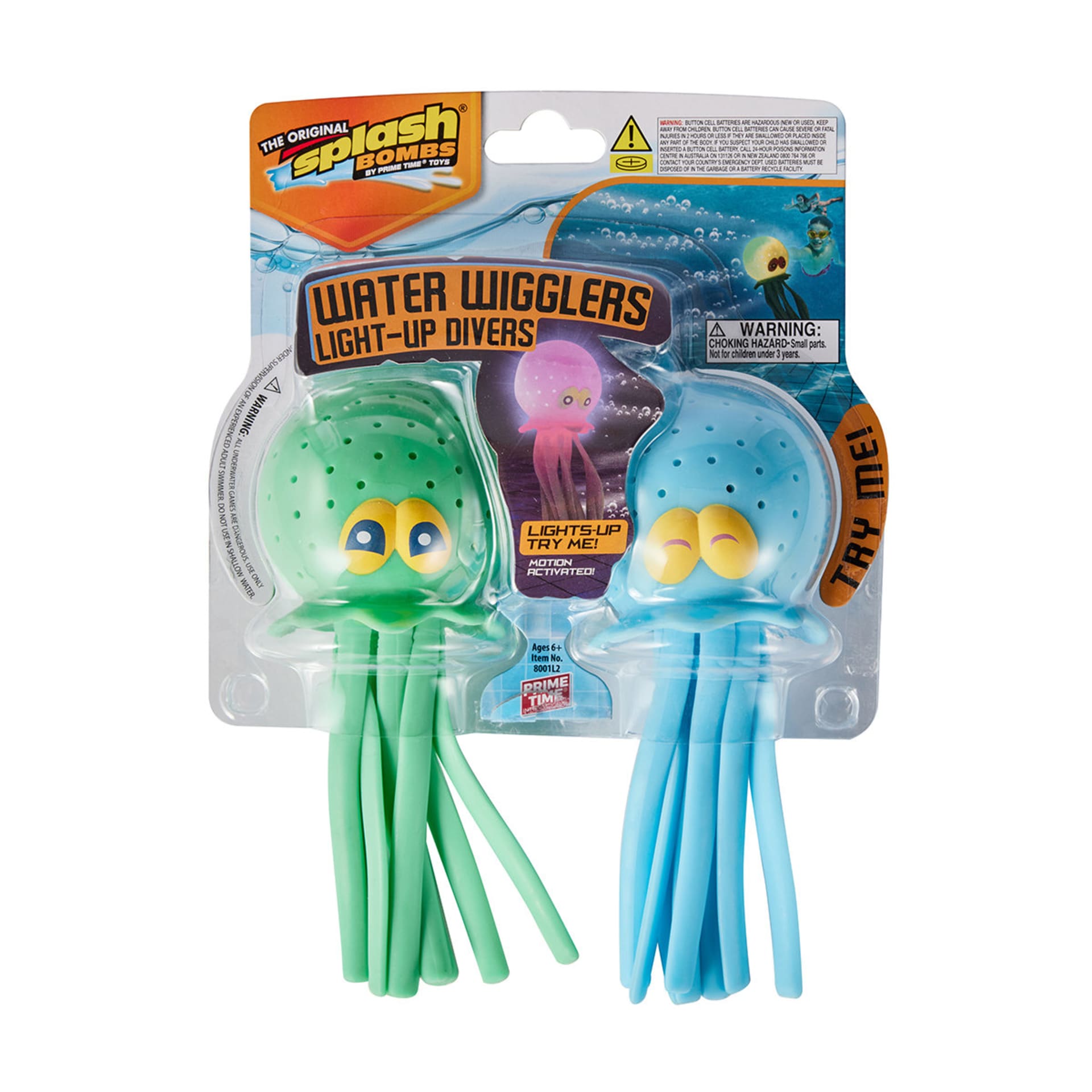 2 Pack The Original Splash Bombs Water Wrigglers LightUp Divers