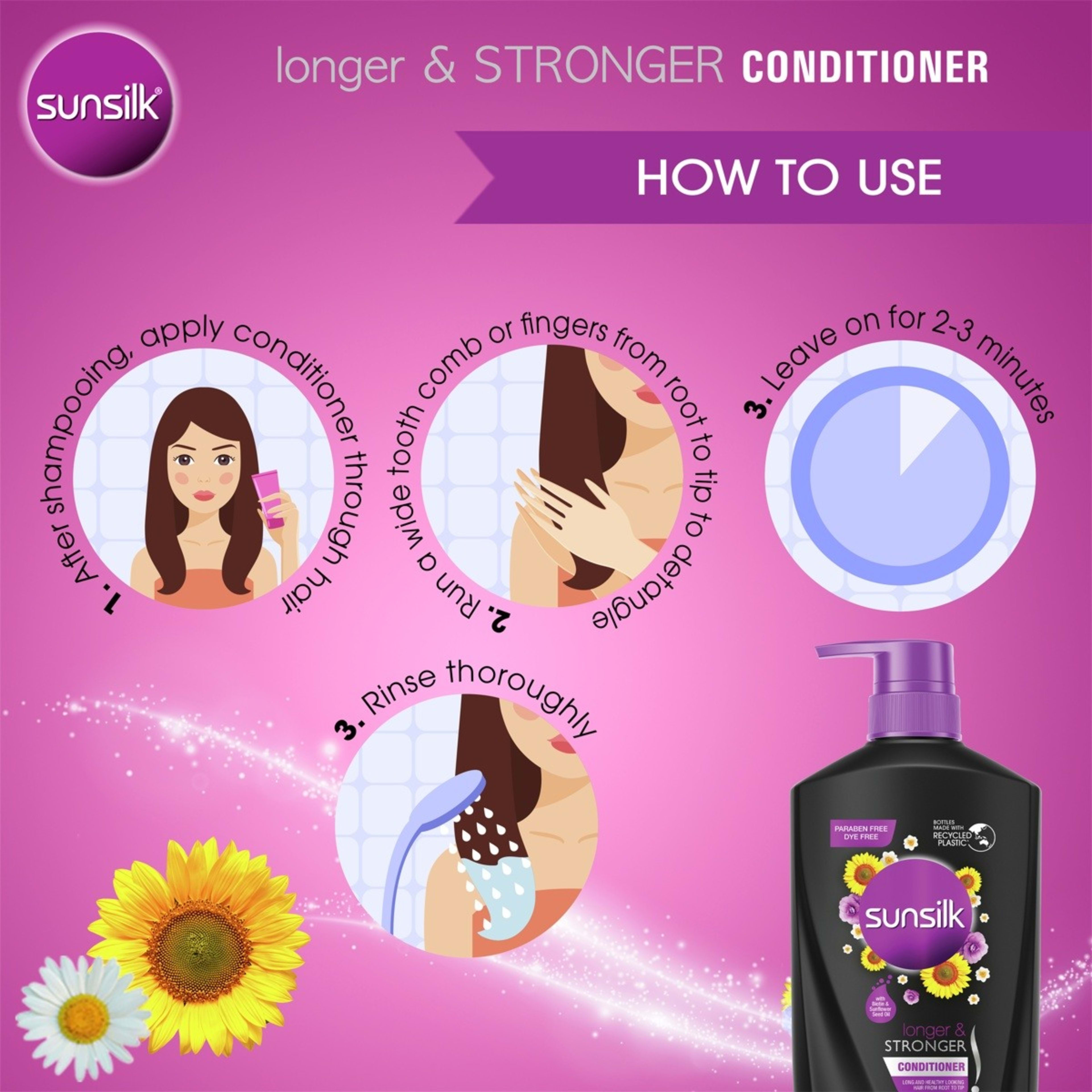 8 Sunsilk Co-Creations Longer & Stronger Conditioner 700ml, 8 of 10