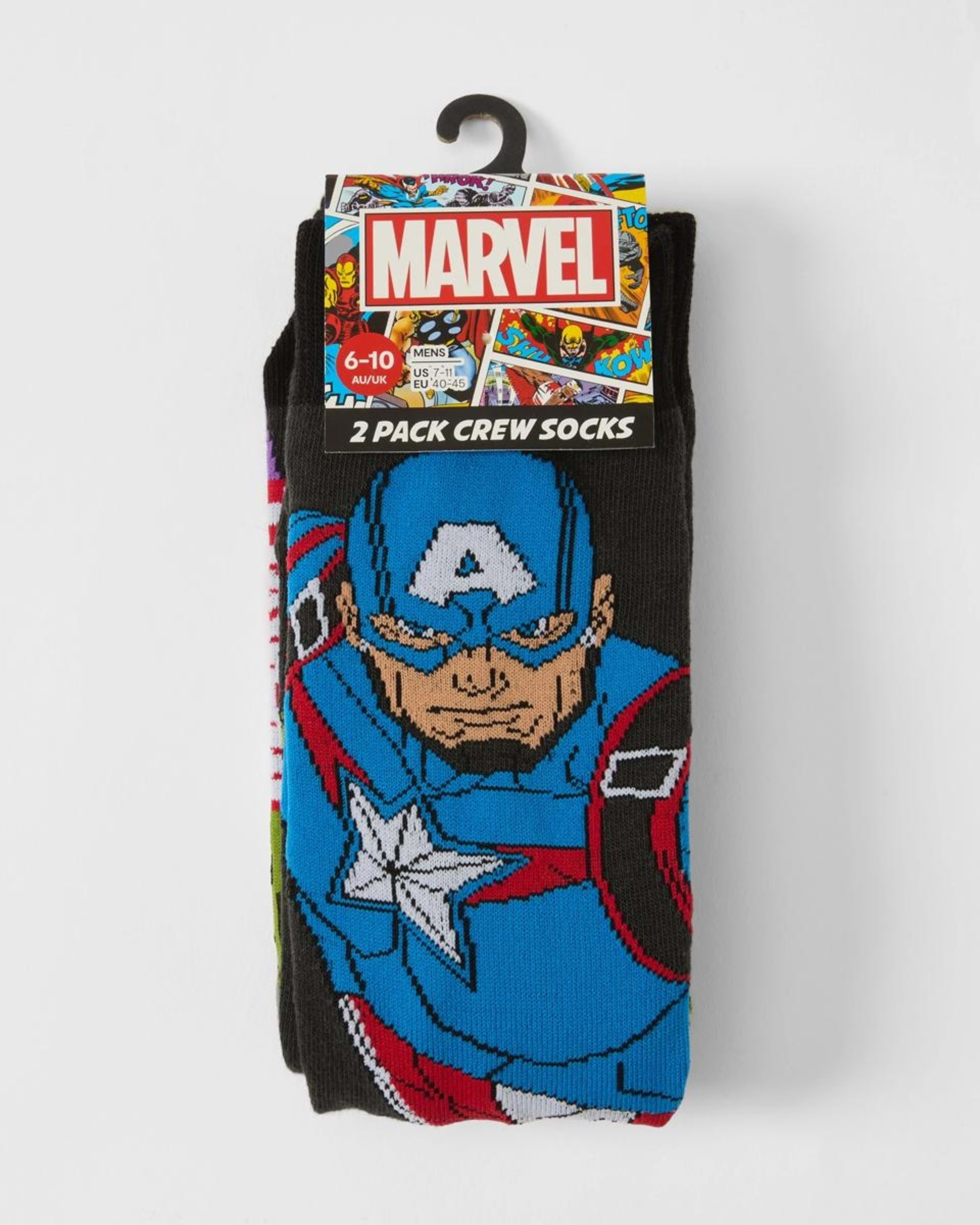 3 2 Pack Marvel License Socks 2PK MARVEL, 3 of 3