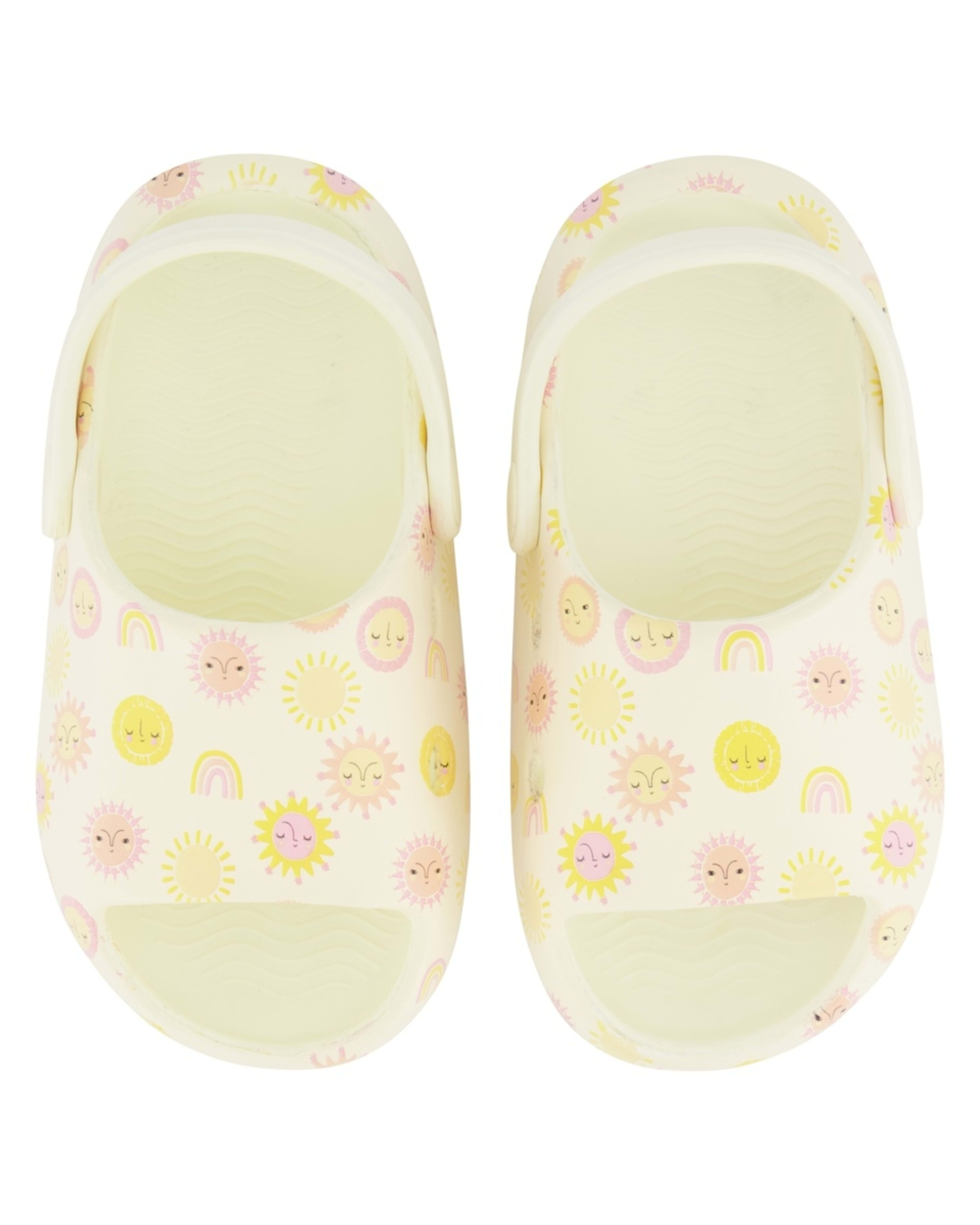 2 Junior Slides SOLS WITH RAINBOWS YELLOW, 2 of 3