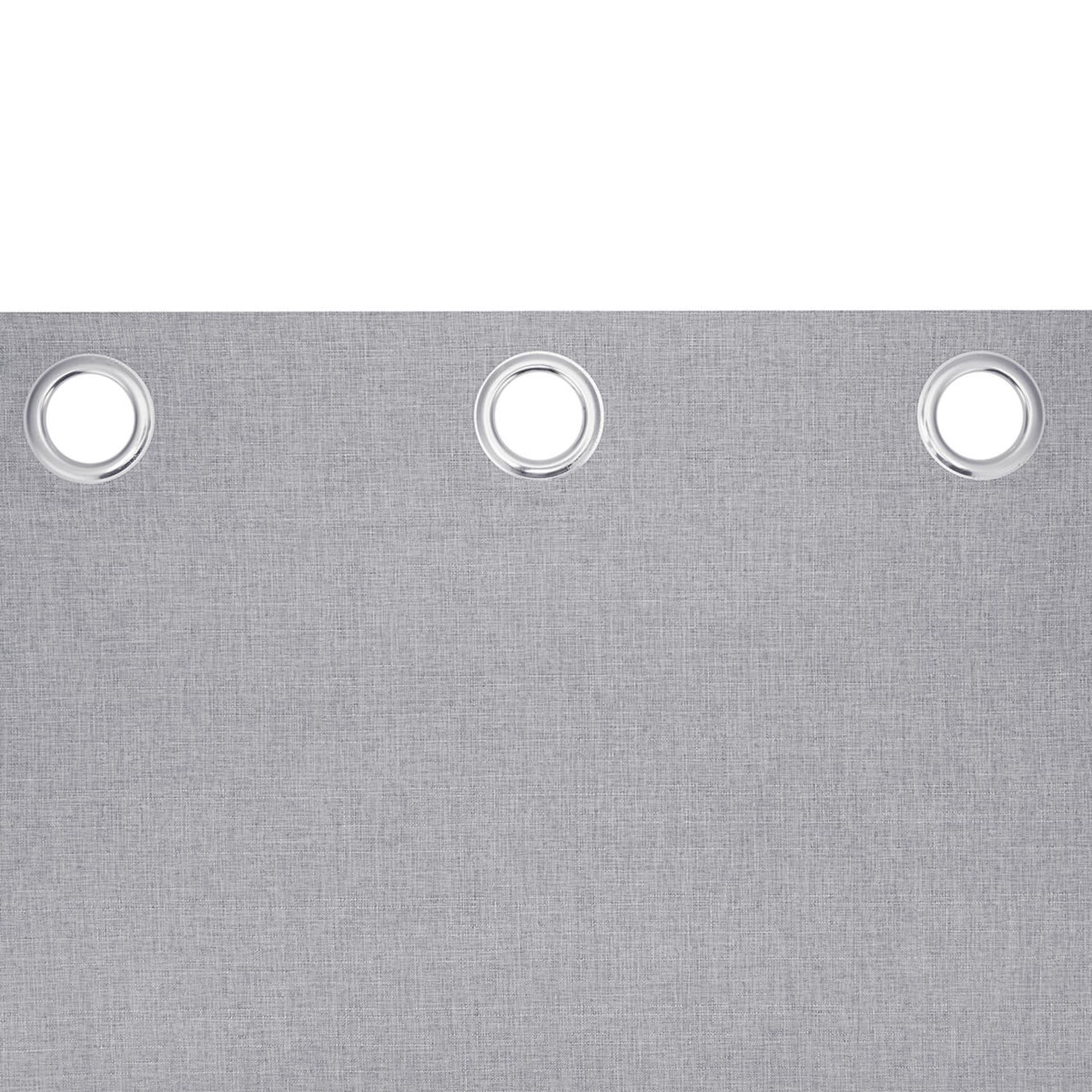 Monaco Double Width Eyelet Curtain Grey Kmart
