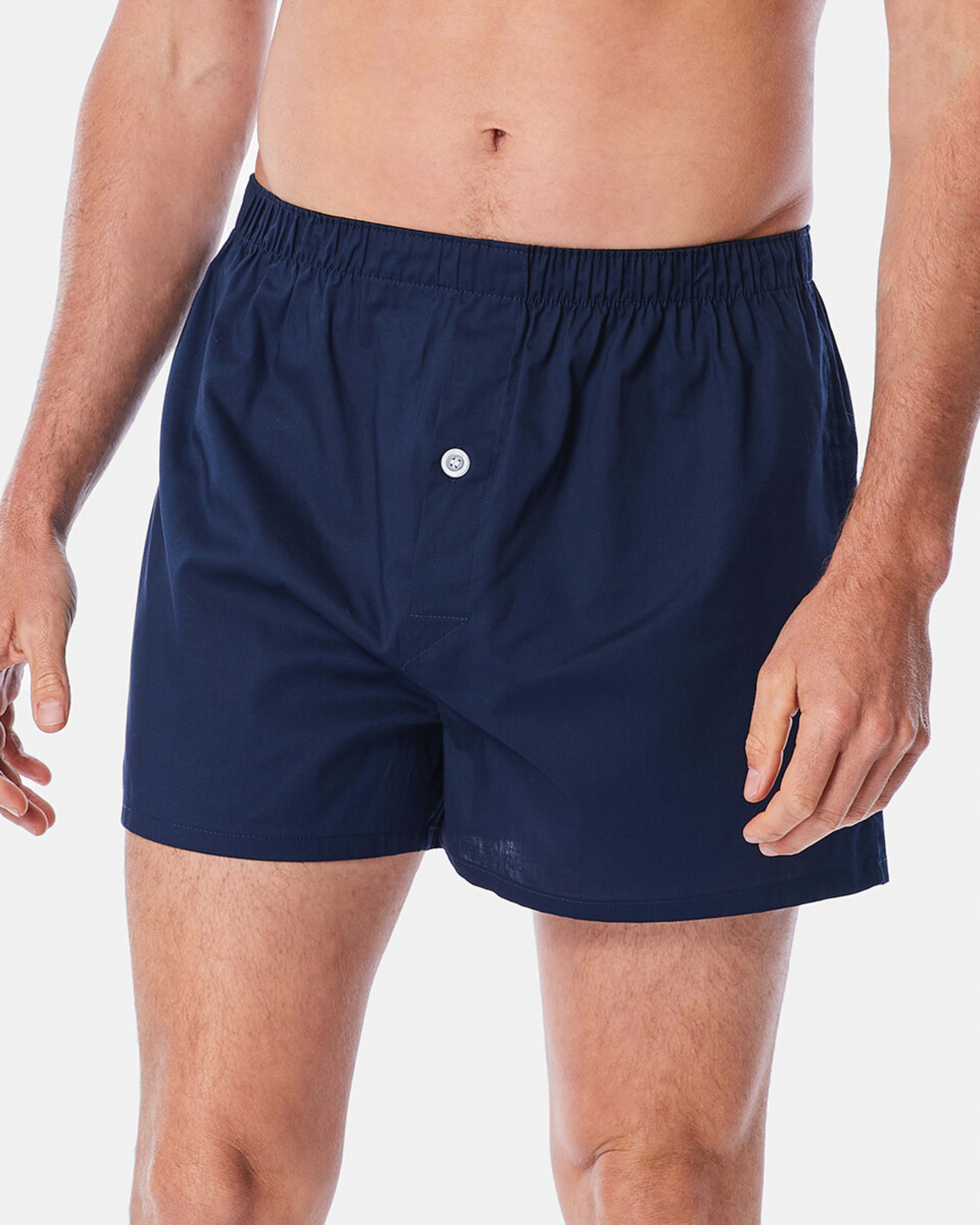 3 3 Pack Alpha Classic Woven Boxers Bluestripe, 3 of 8