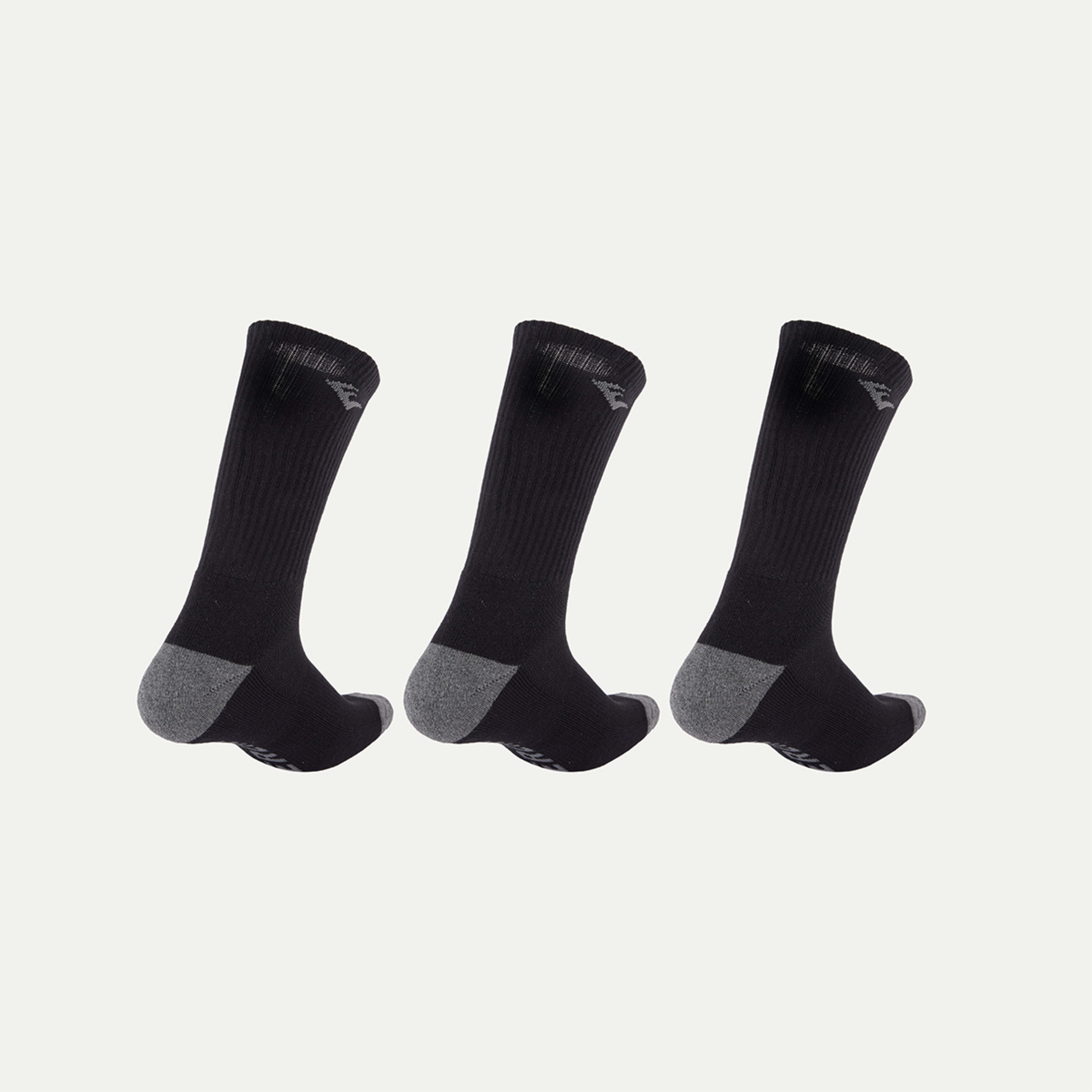 2 3 Pack Everlast Mens Crew Socks Everlast Black, Grey Marle, 2 of 3