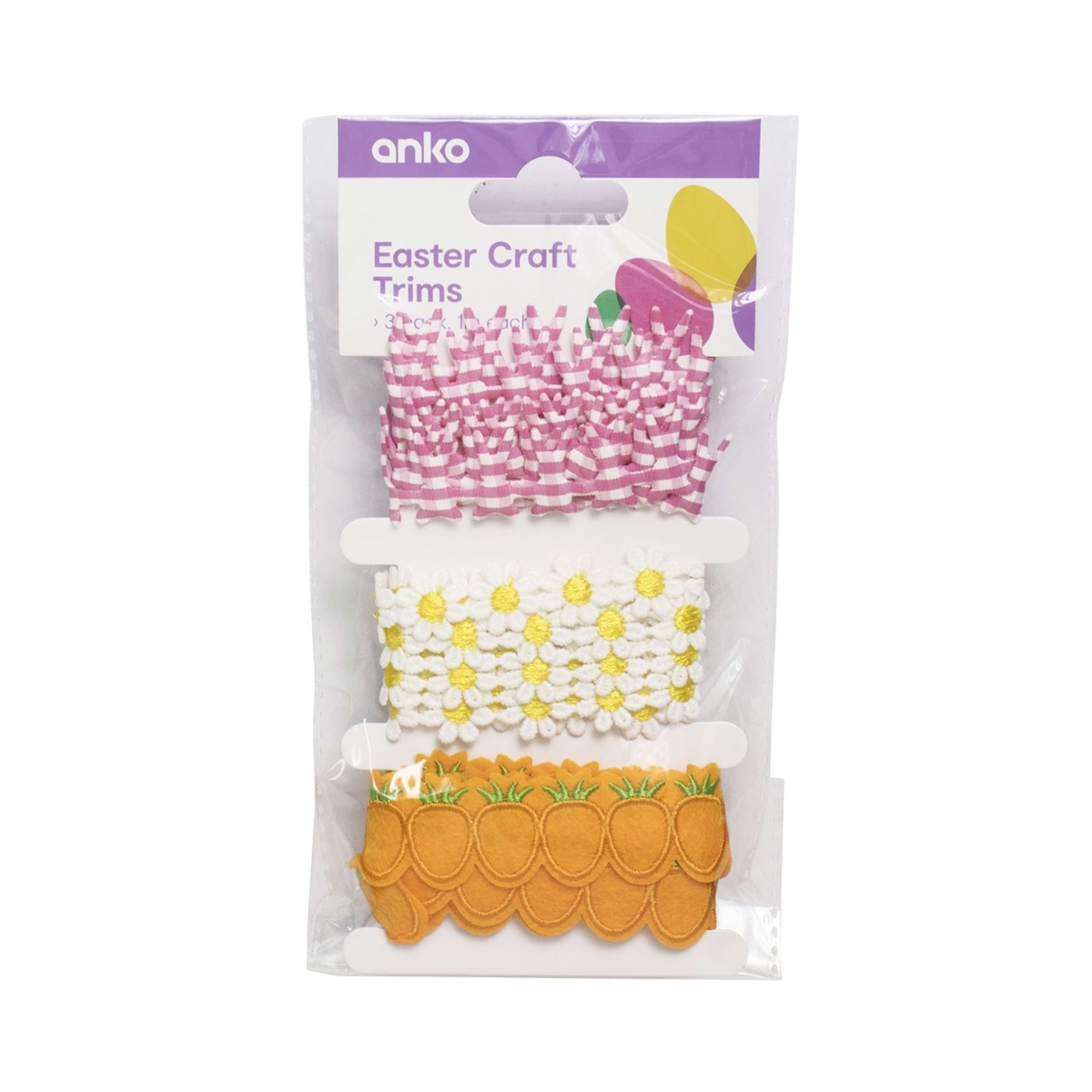 1 3 Pack Easter Craft Trims, 1 of 2