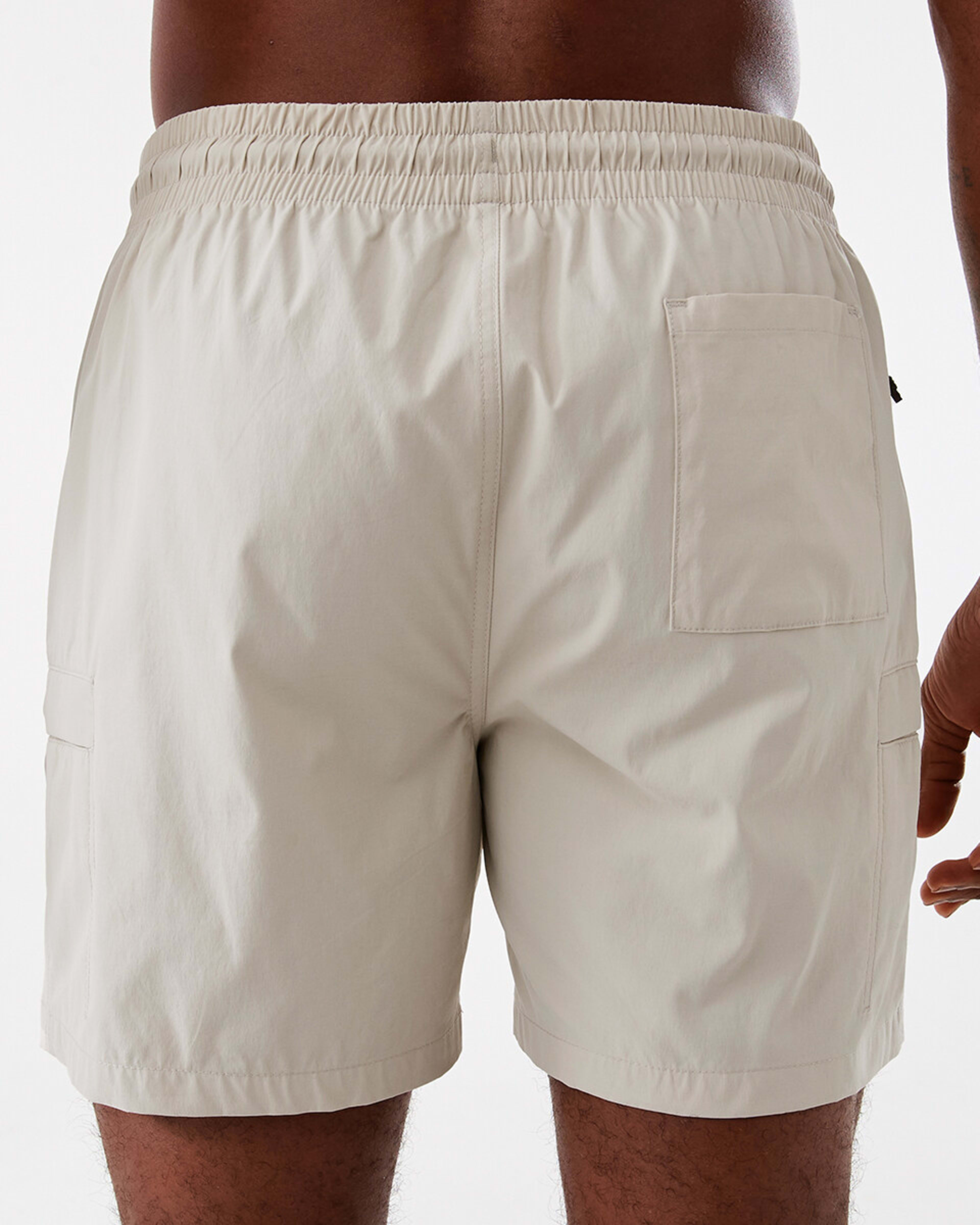3 Active Mens Everyday Sports Shorts Sil Beige, 3 of 8