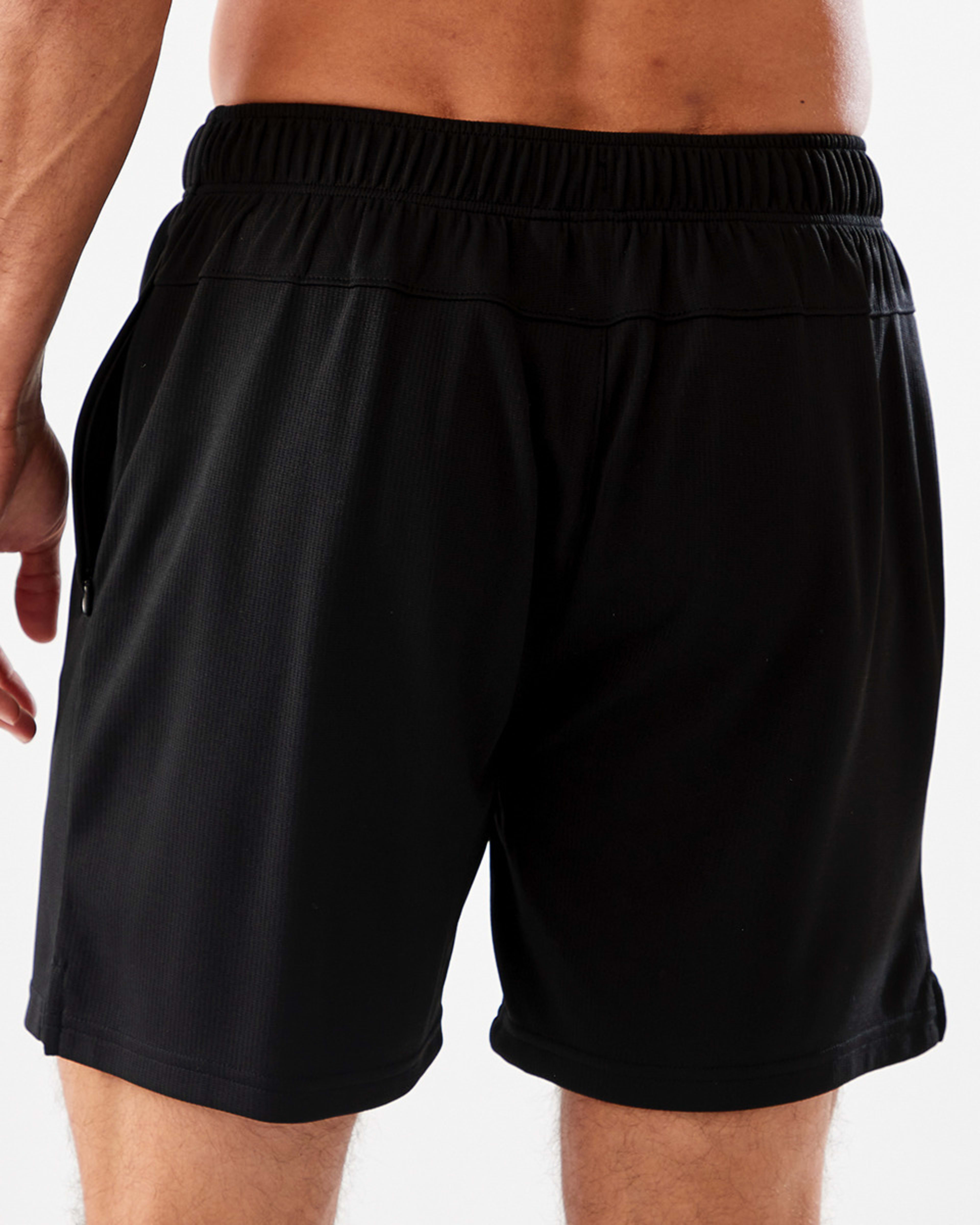 3 Active Mens Comfort Sports Shorts BLACK, 3 of 7