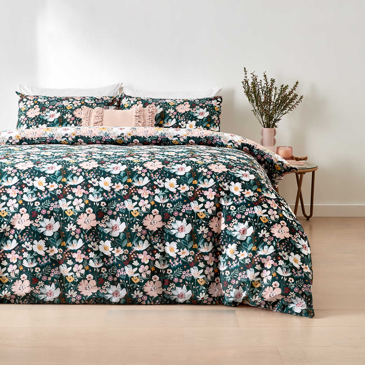 Calista Reversible Quilt Cover Set King Bed Kmart