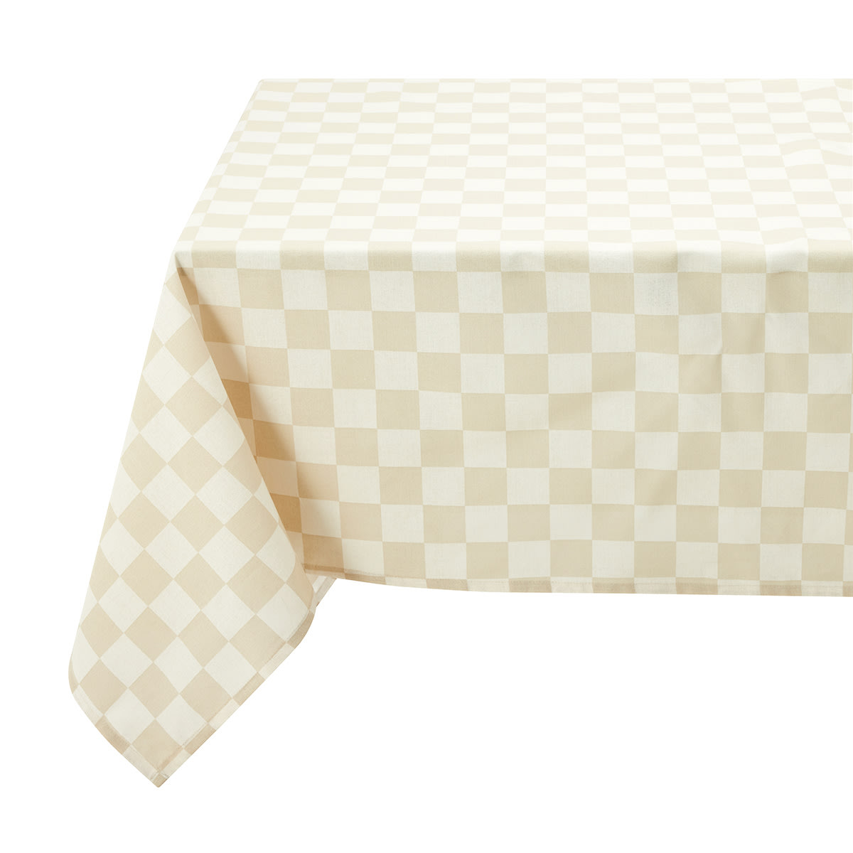 Beige Check Tablecloth Kmart