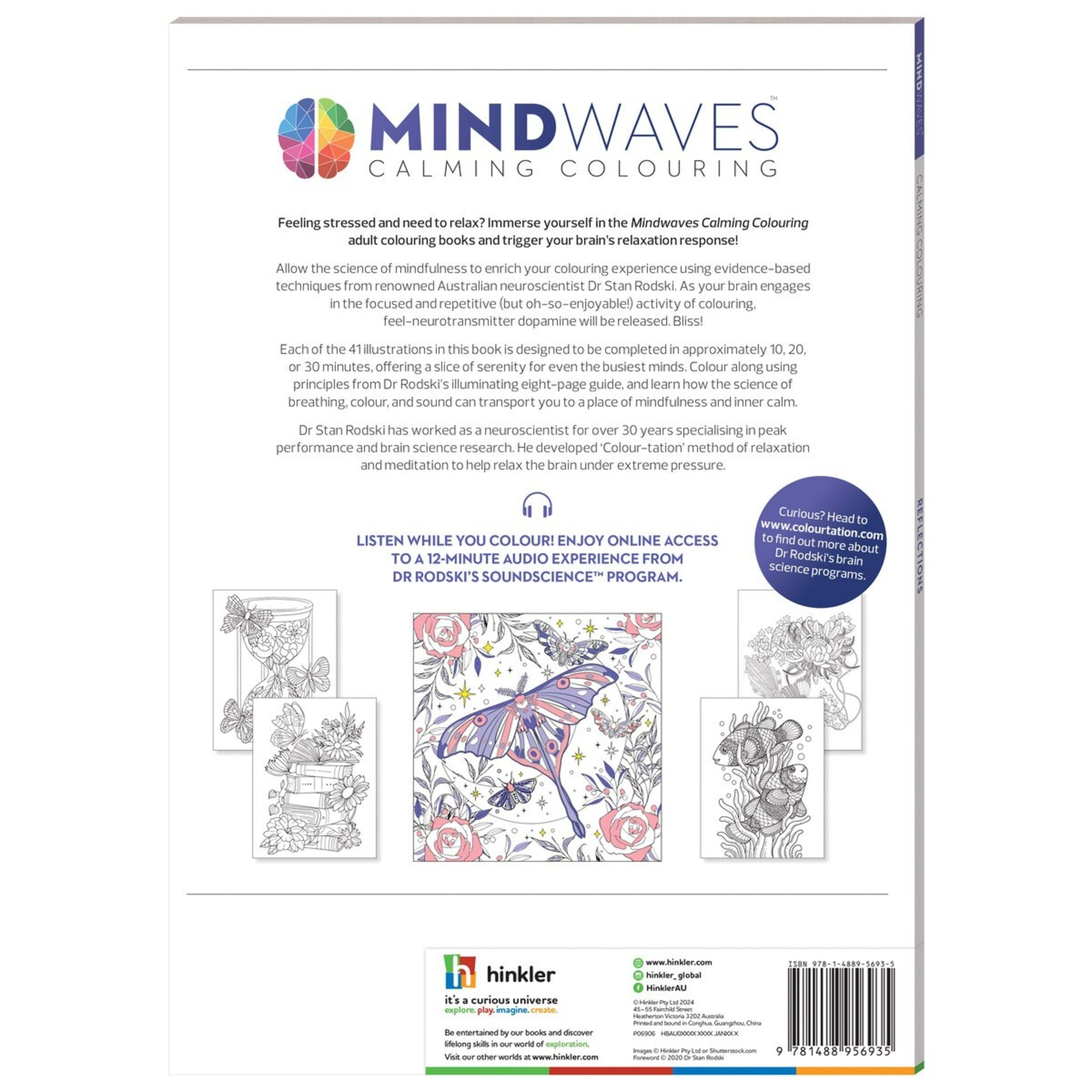 2 Mindwaves Calming Colouring: Reflections - Book, 2 of 5