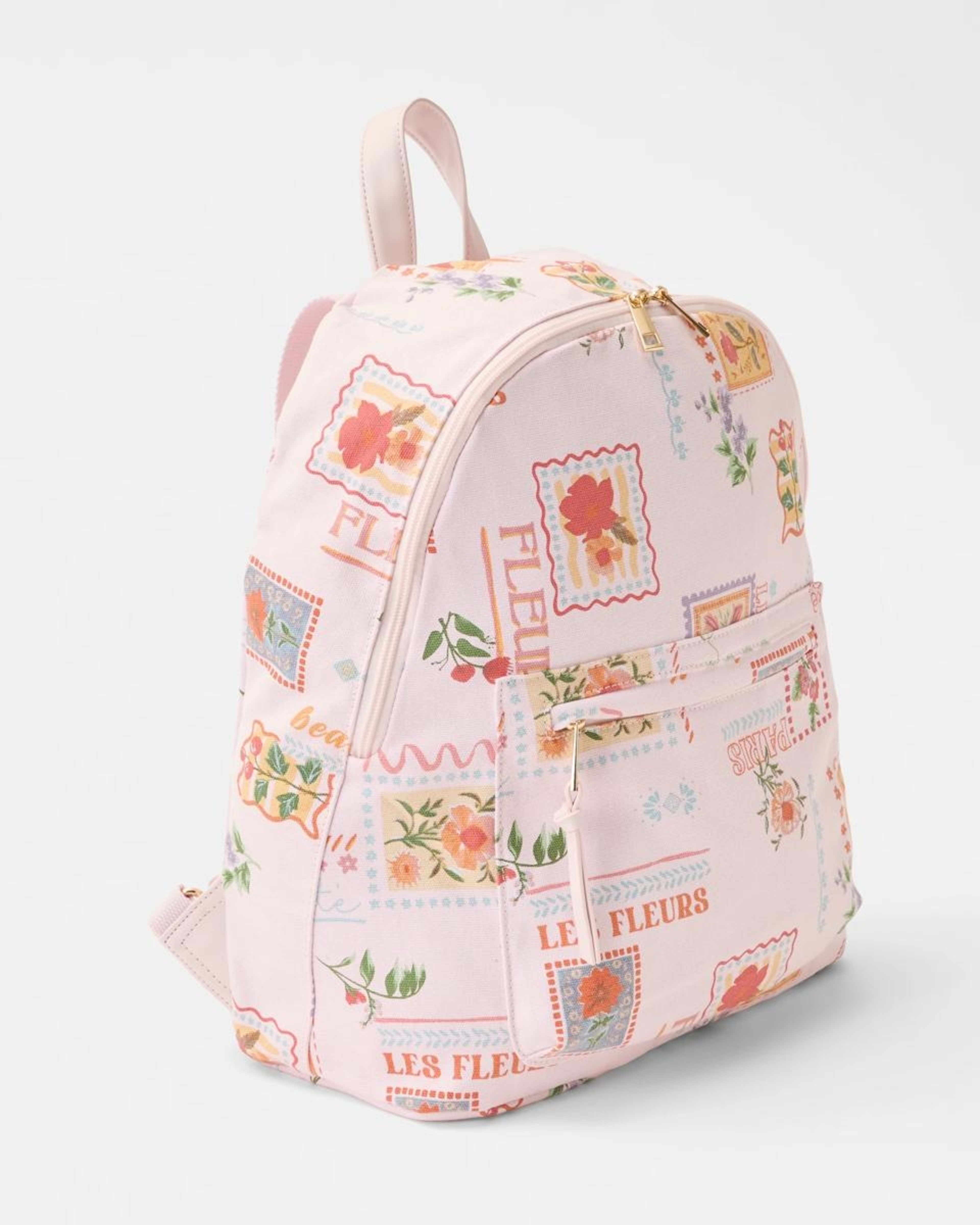 2 Canvas Backpack Flrl Stamp, 2 of 4