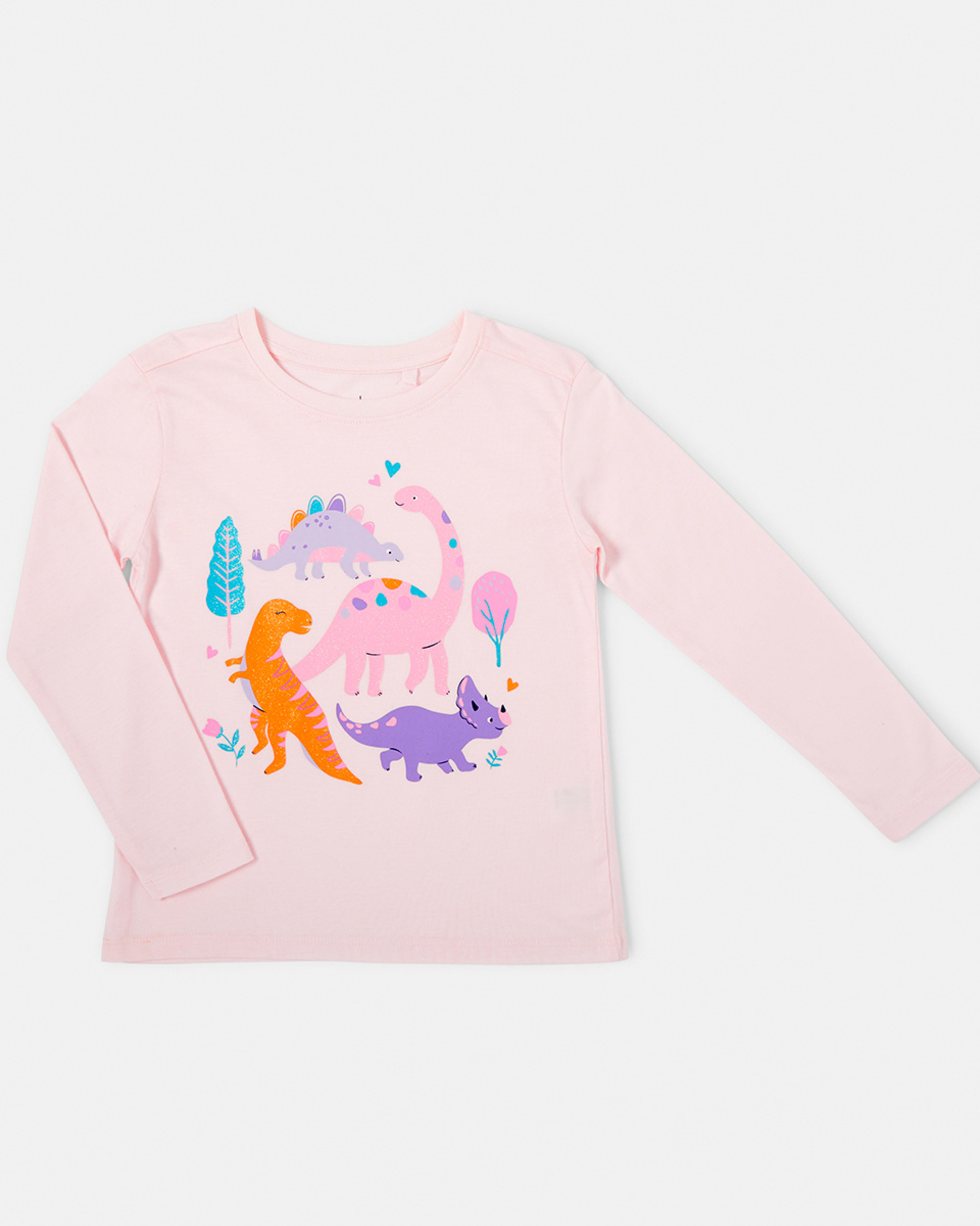 7 Long Sleeve Placement Print T-shirt Dinosaurs, 7 of 8