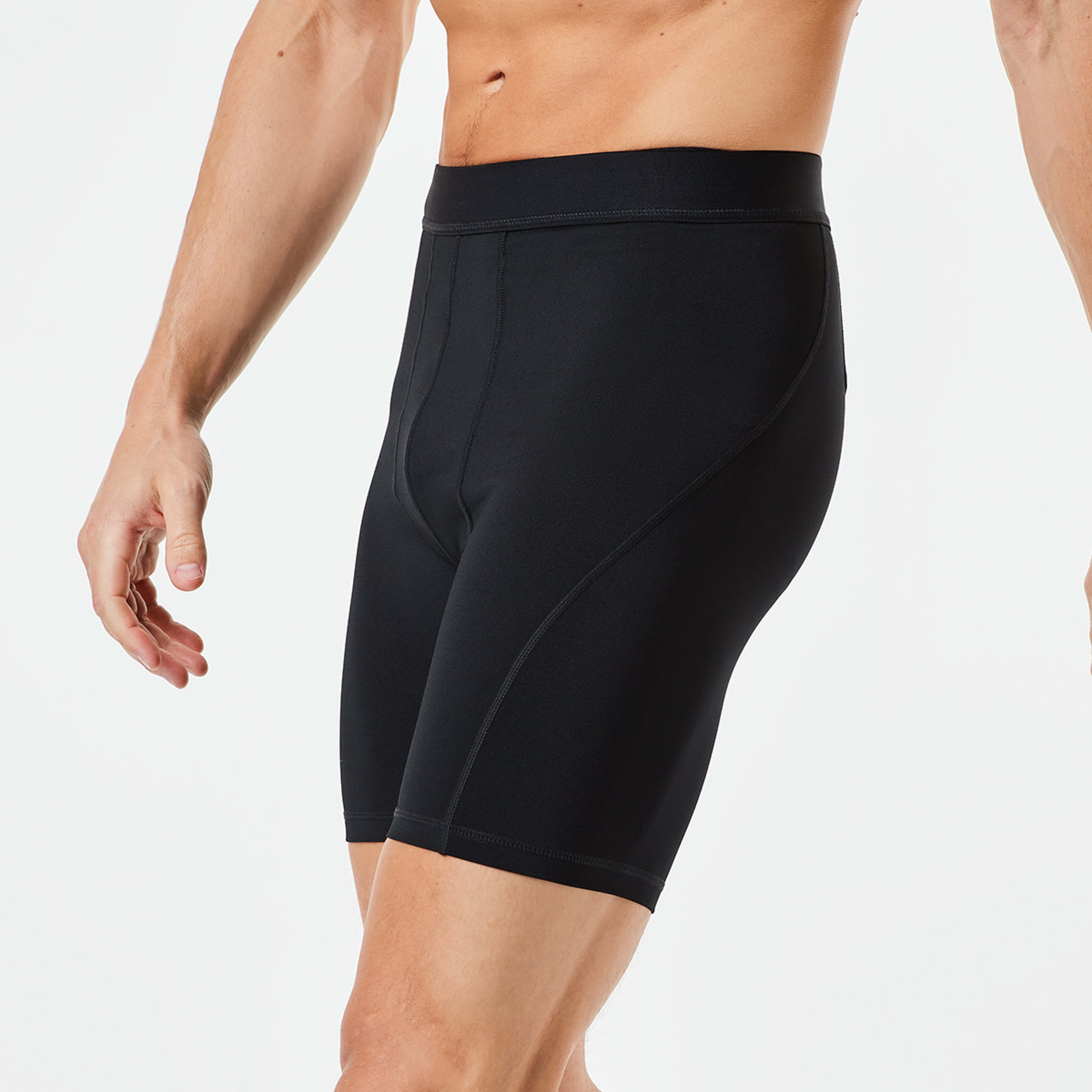 3 Active Mens Training Shorts Black, 3 of 5