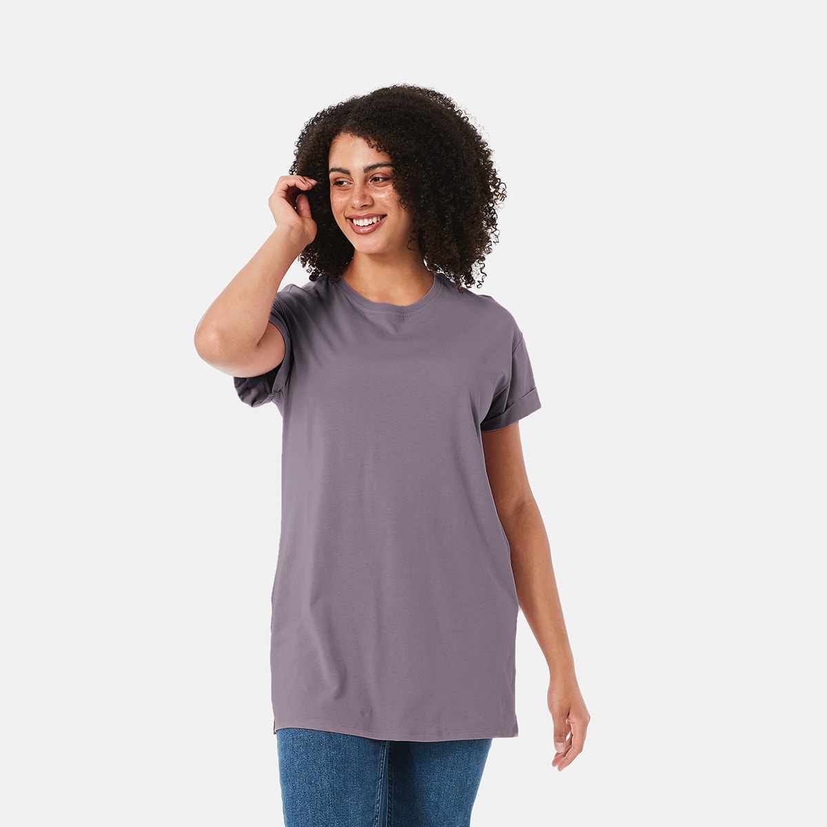 Short Sleeve Boyfriend Tunic - Kmart