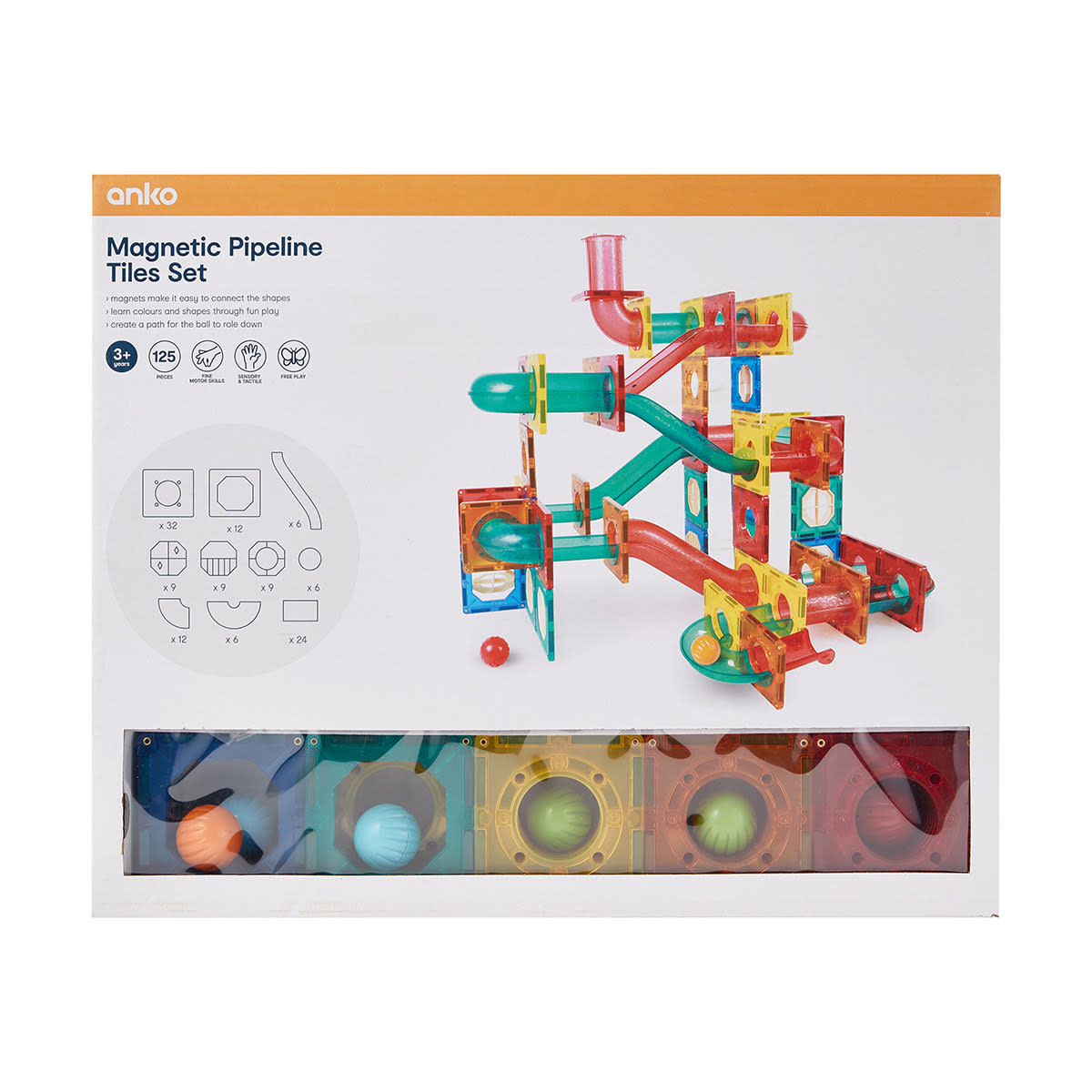 125 Piece Pipeline Tiles Set Kmart