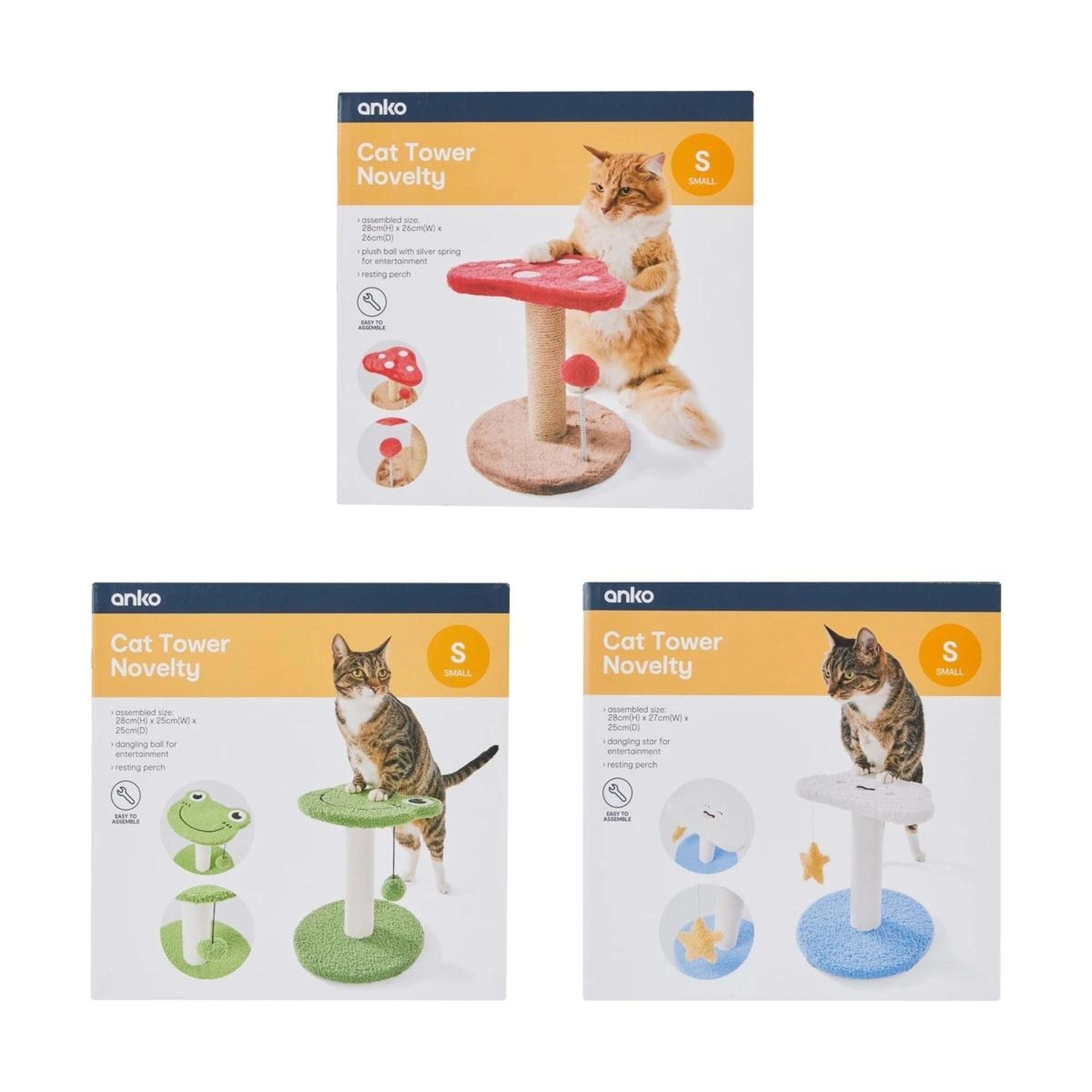 10 Cat Tower Novelty - Assorted, 10 of 10