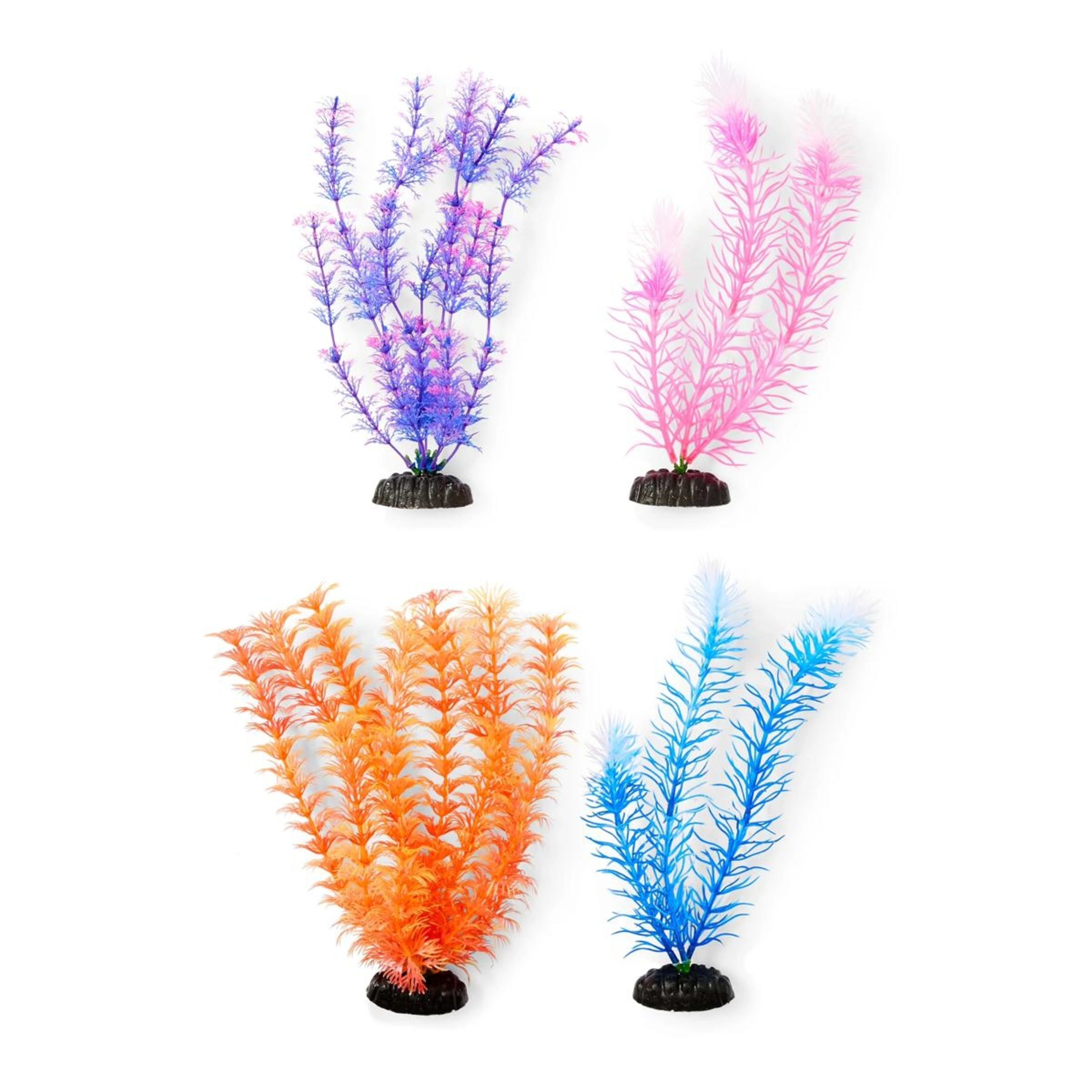 1 4 Pack Aquarium Bright Plants - Large