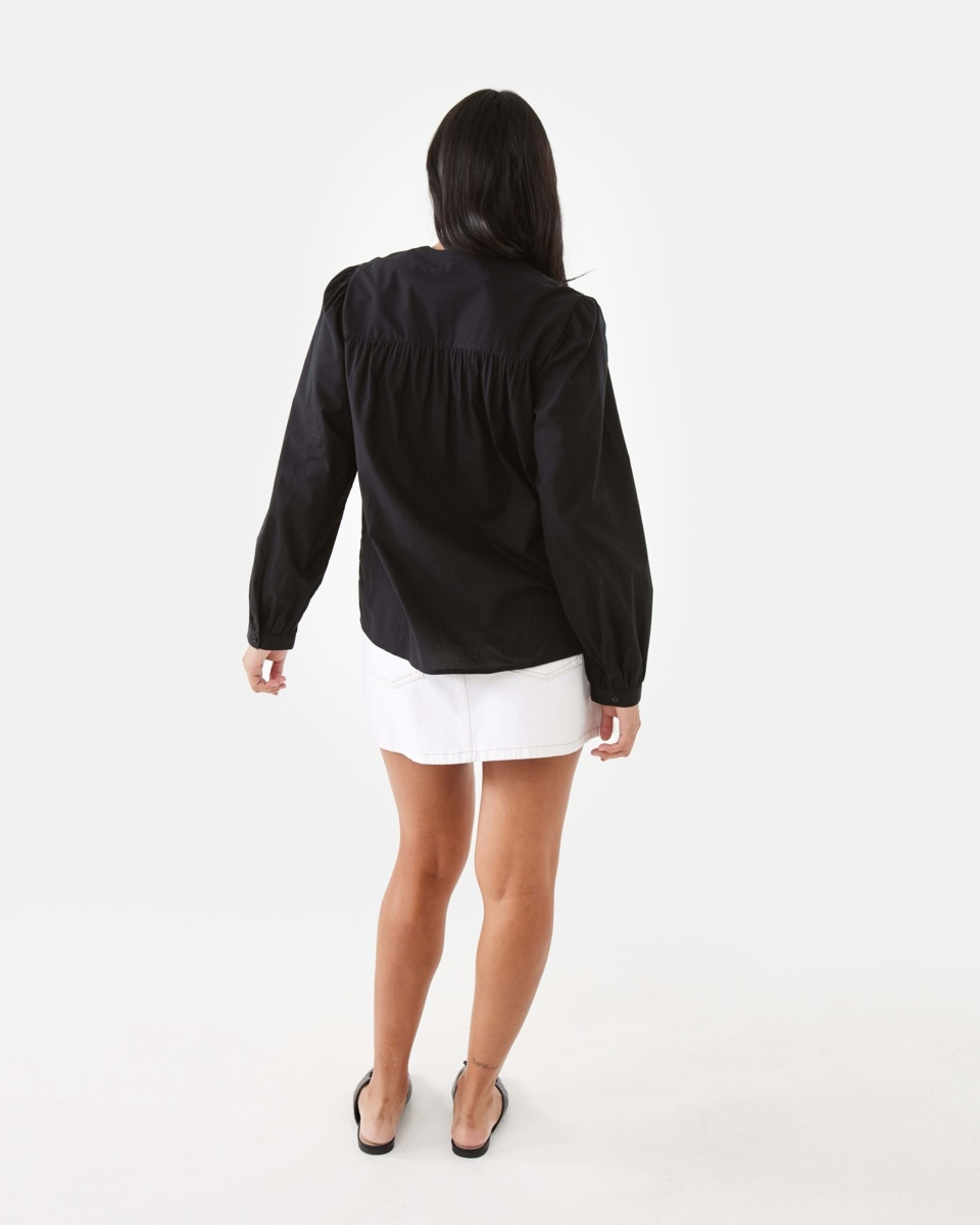 5 Denim A-line Mini Skirt Ecru, 5 of 9