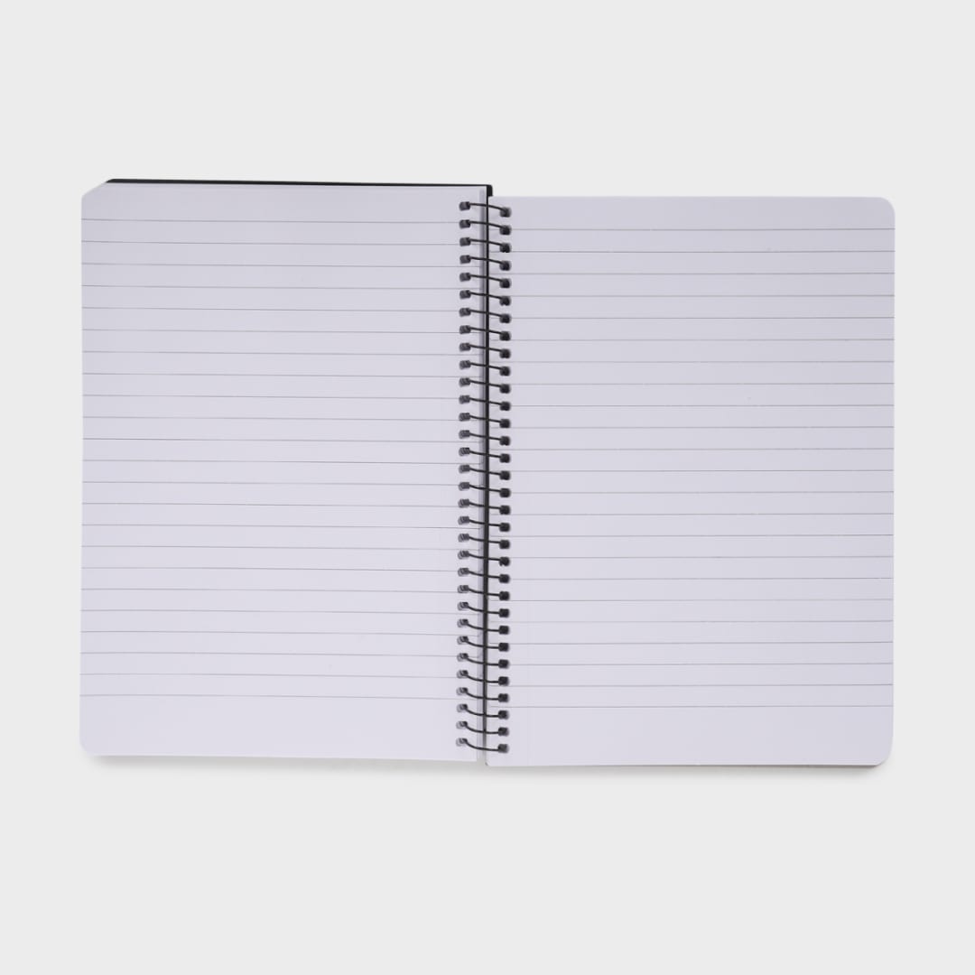 A5 Spiral Notebook Black Kmart