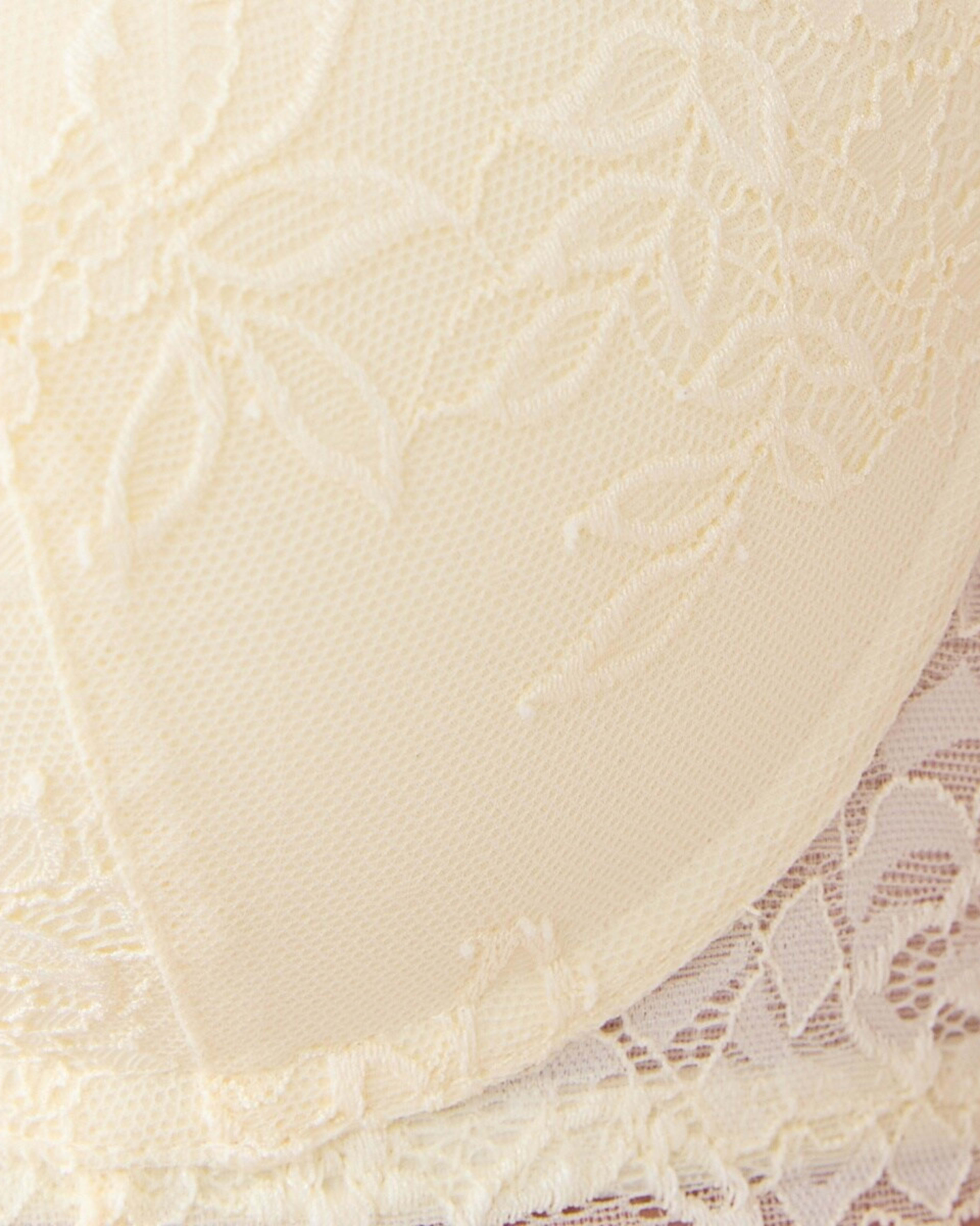5 Co-ordinated Lace Push-Up Bra LEMON ICING, 5 of 6