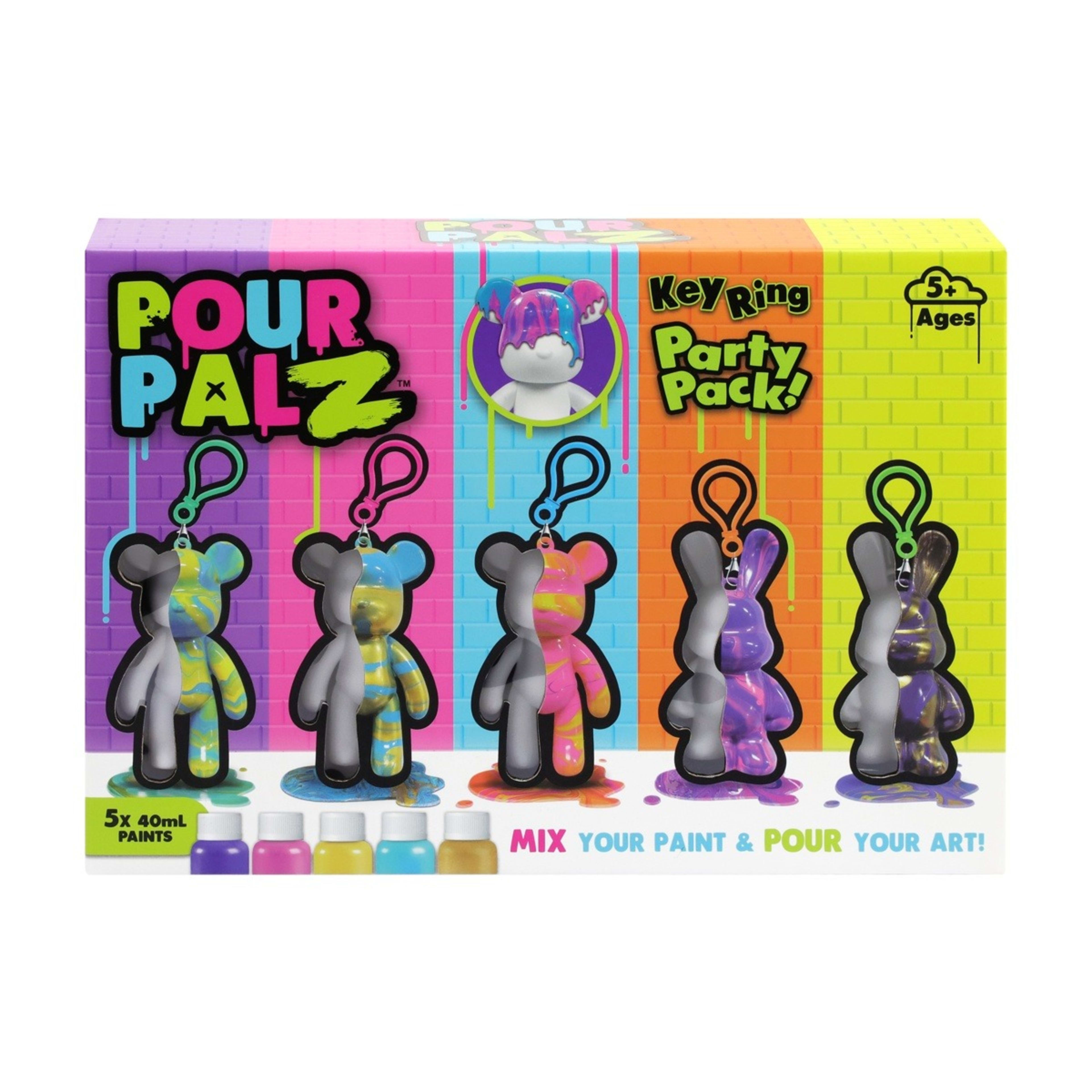 1 Pour Palz Keyring Party Pack