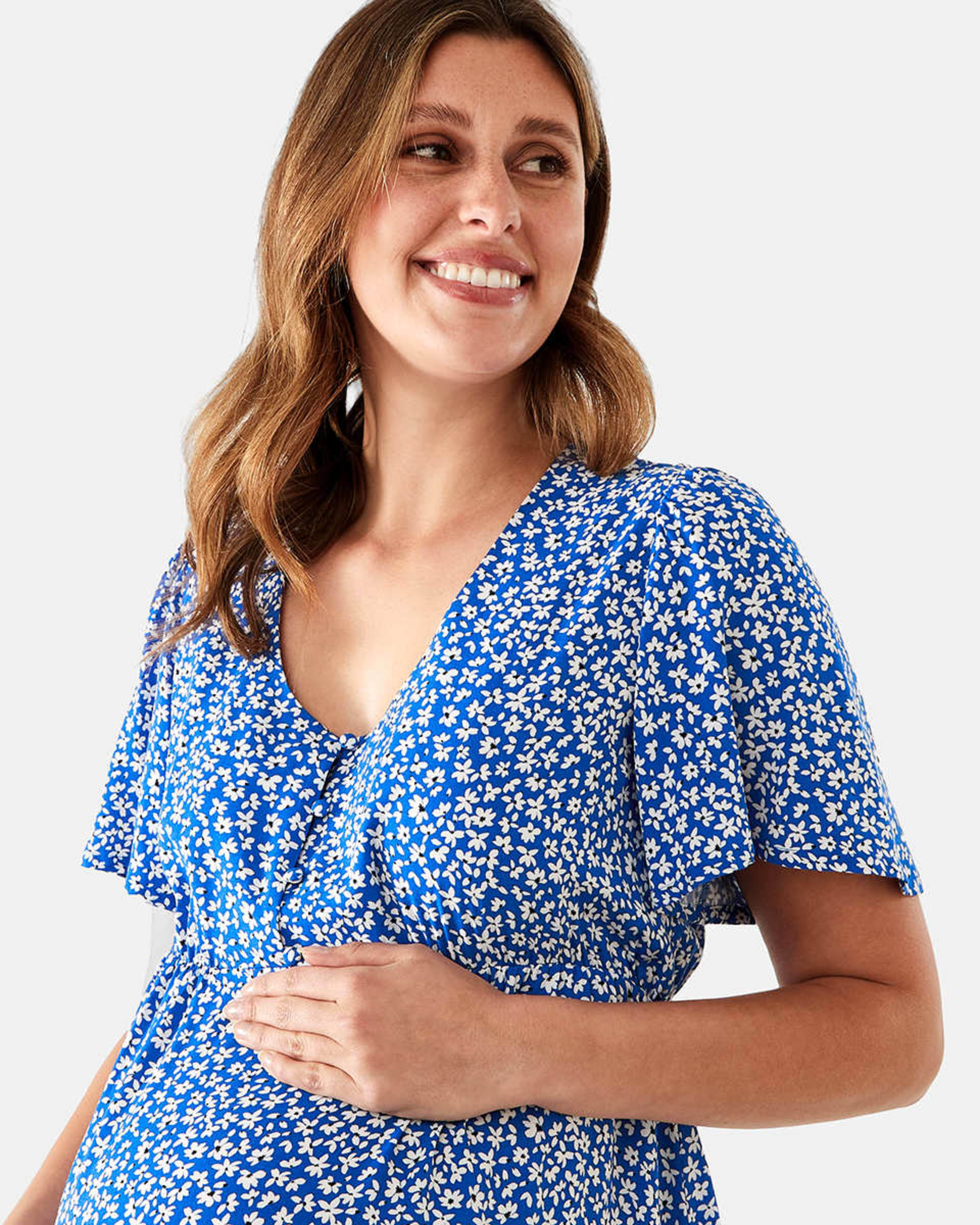 Maternity Short Sleeve Tea Dress - Kmart NZ