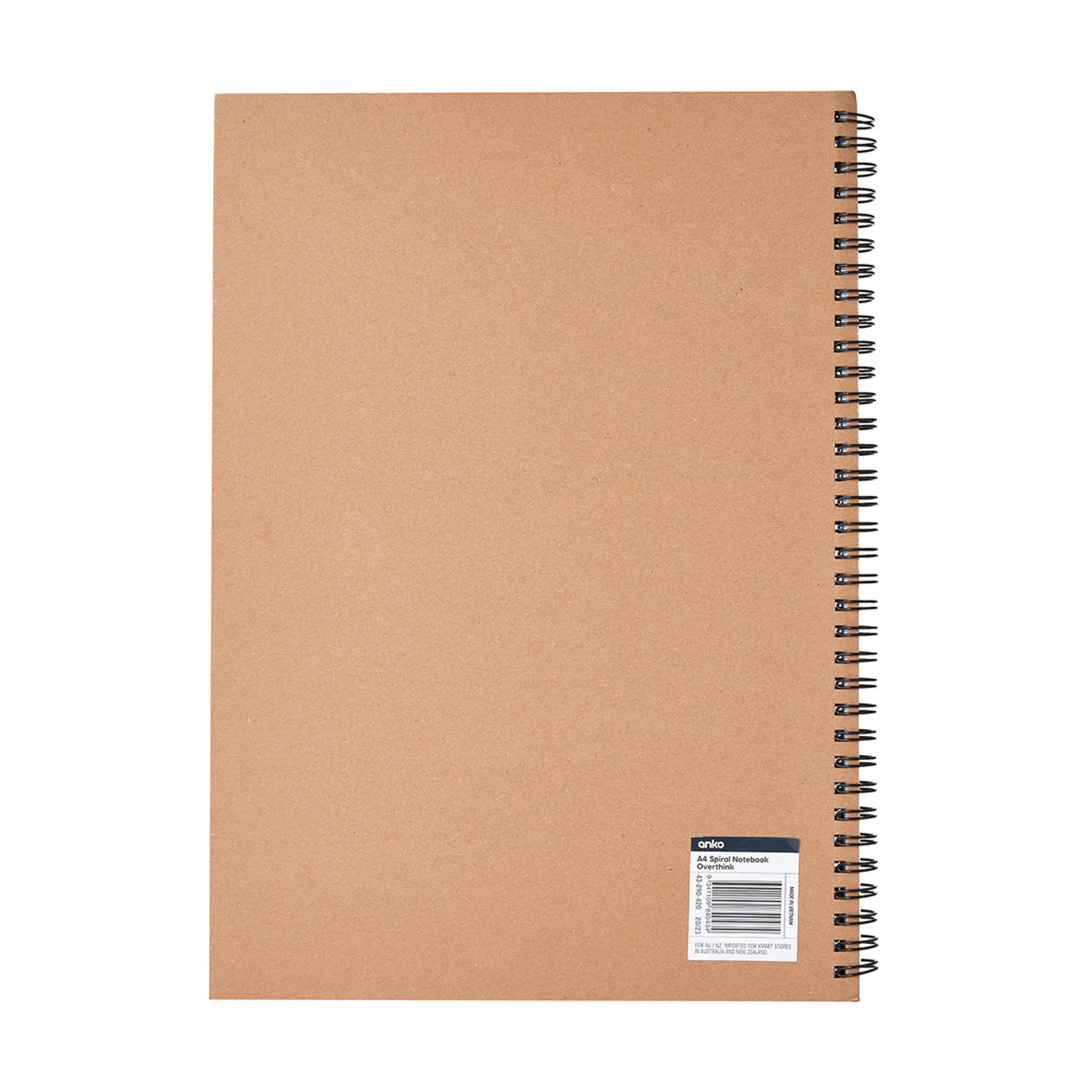 A4 Spiral Notebook Overthink Kmart
