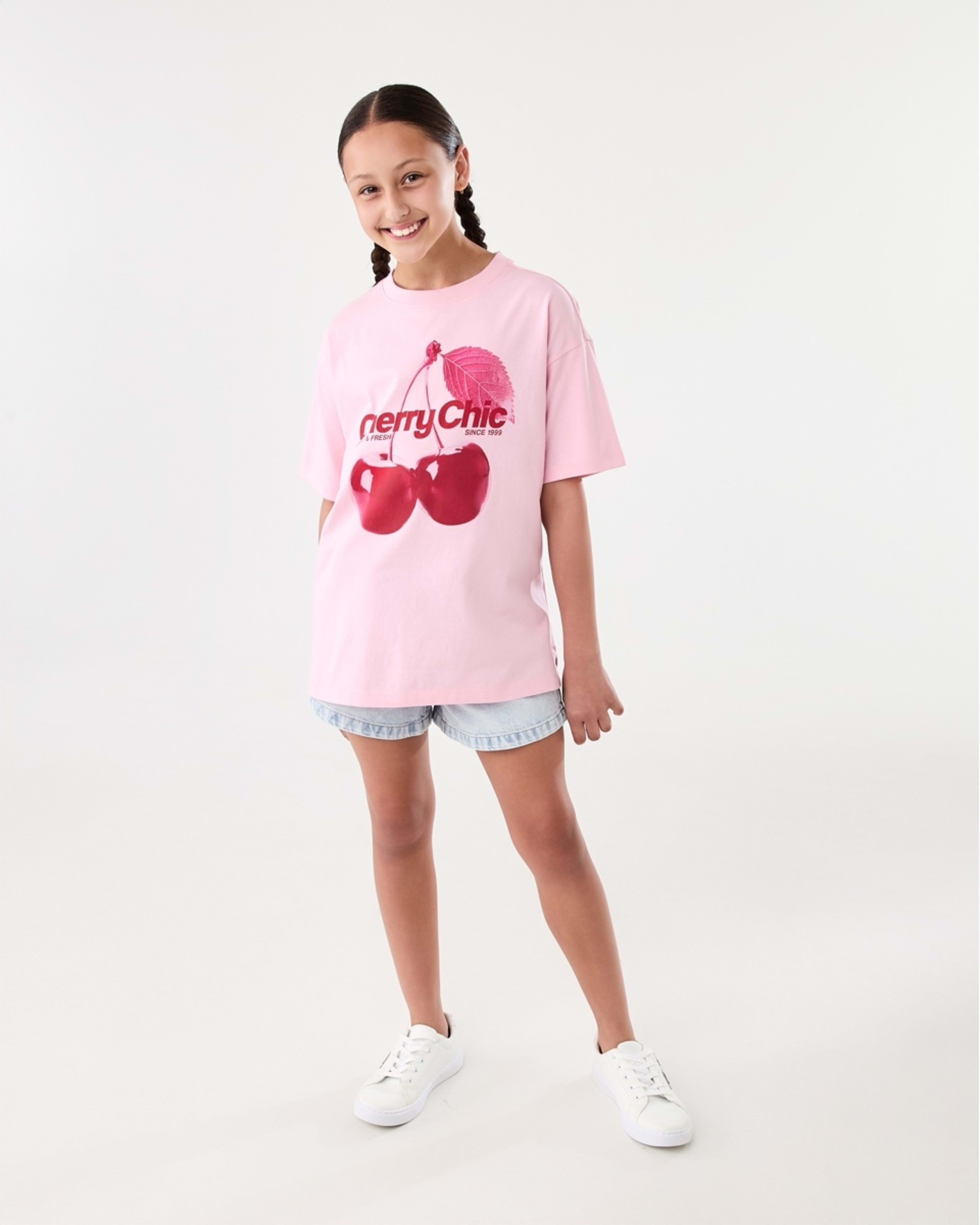 6 Oversized T-shirt Pnk Cherry, 6 of 7