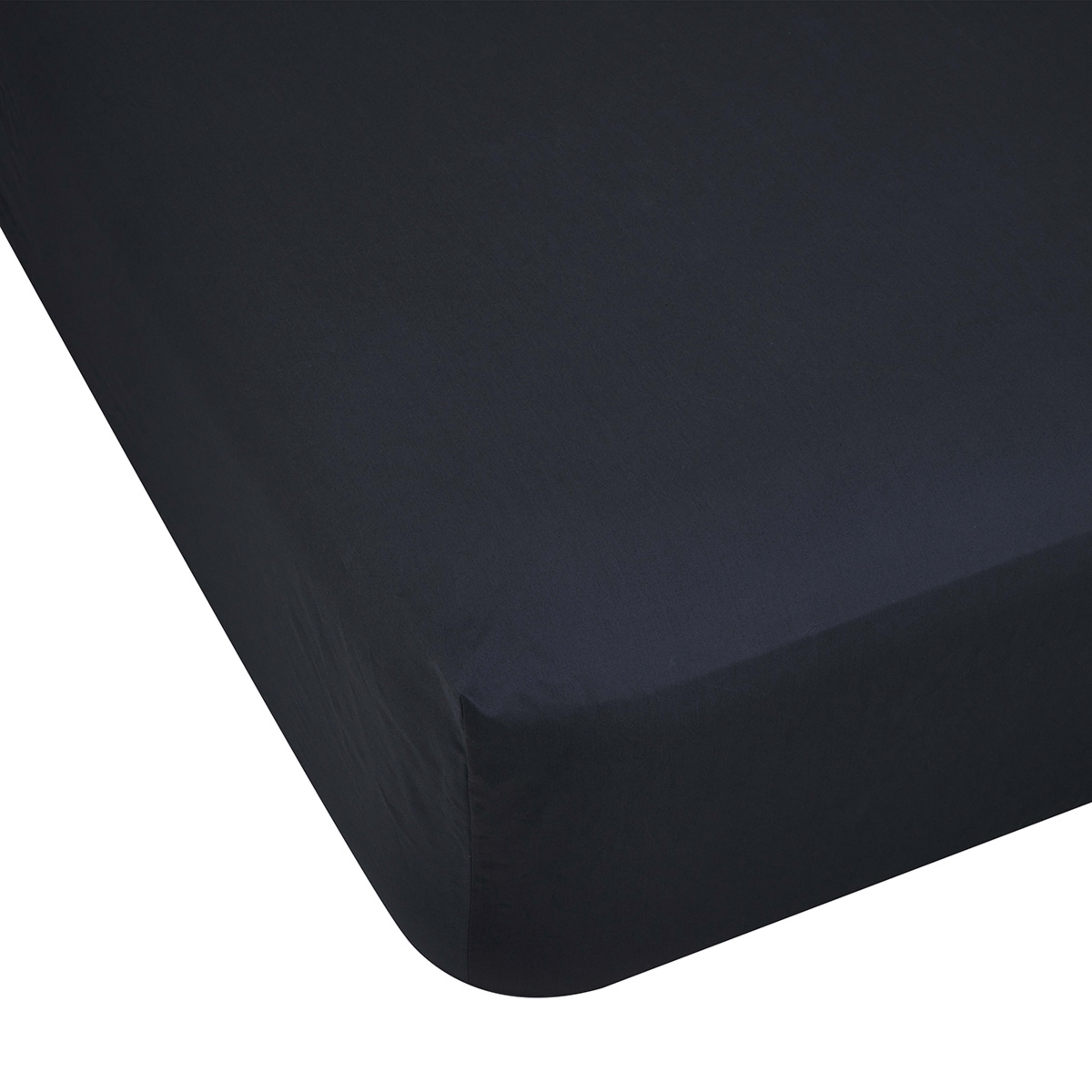 1 500 Thread Count Australian Grown Cotton Fitted Sheet - Double Bed, Anthracite, 1 of 4