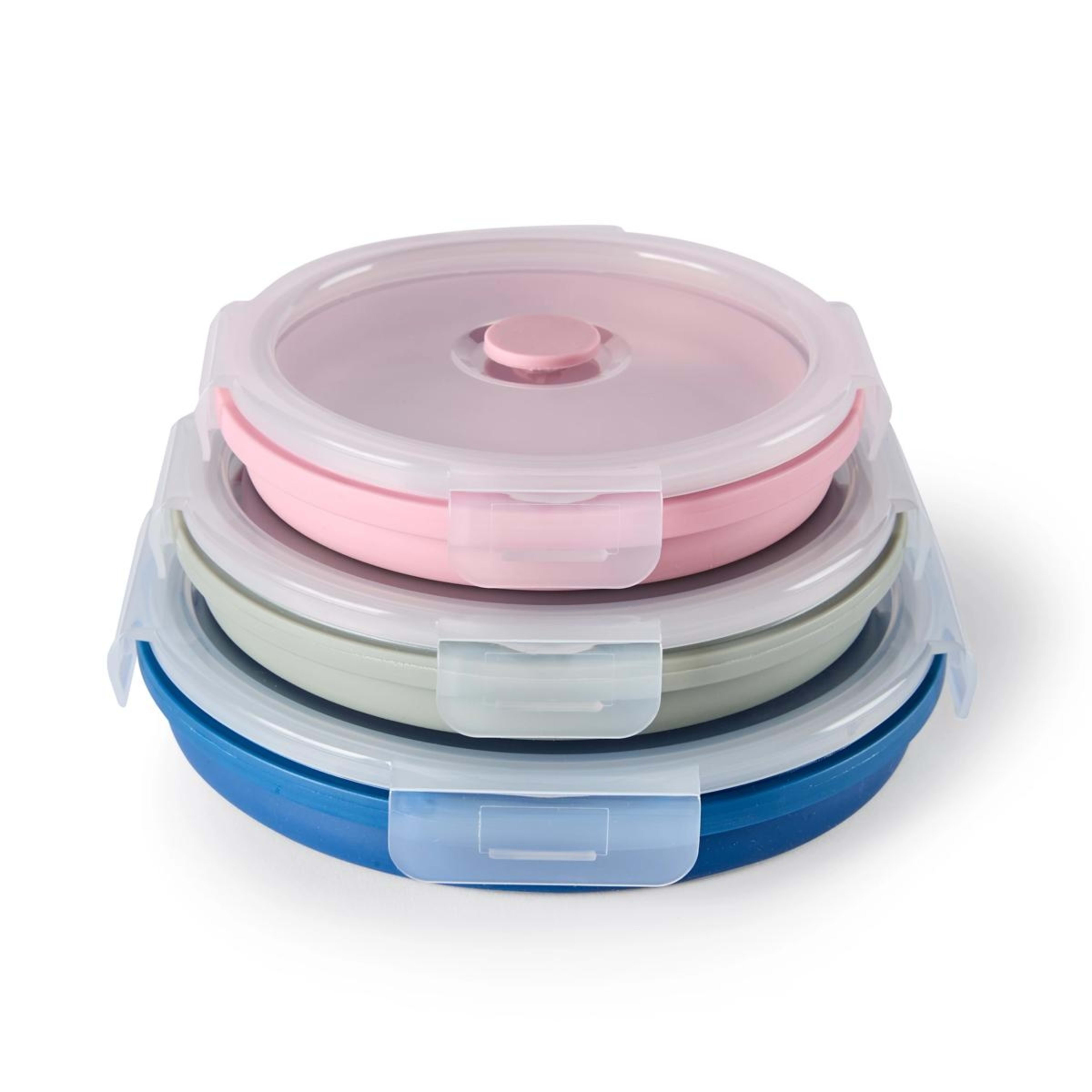 6 3 Piece Silicone Collapsible Salad Bowls, 6 of 10
