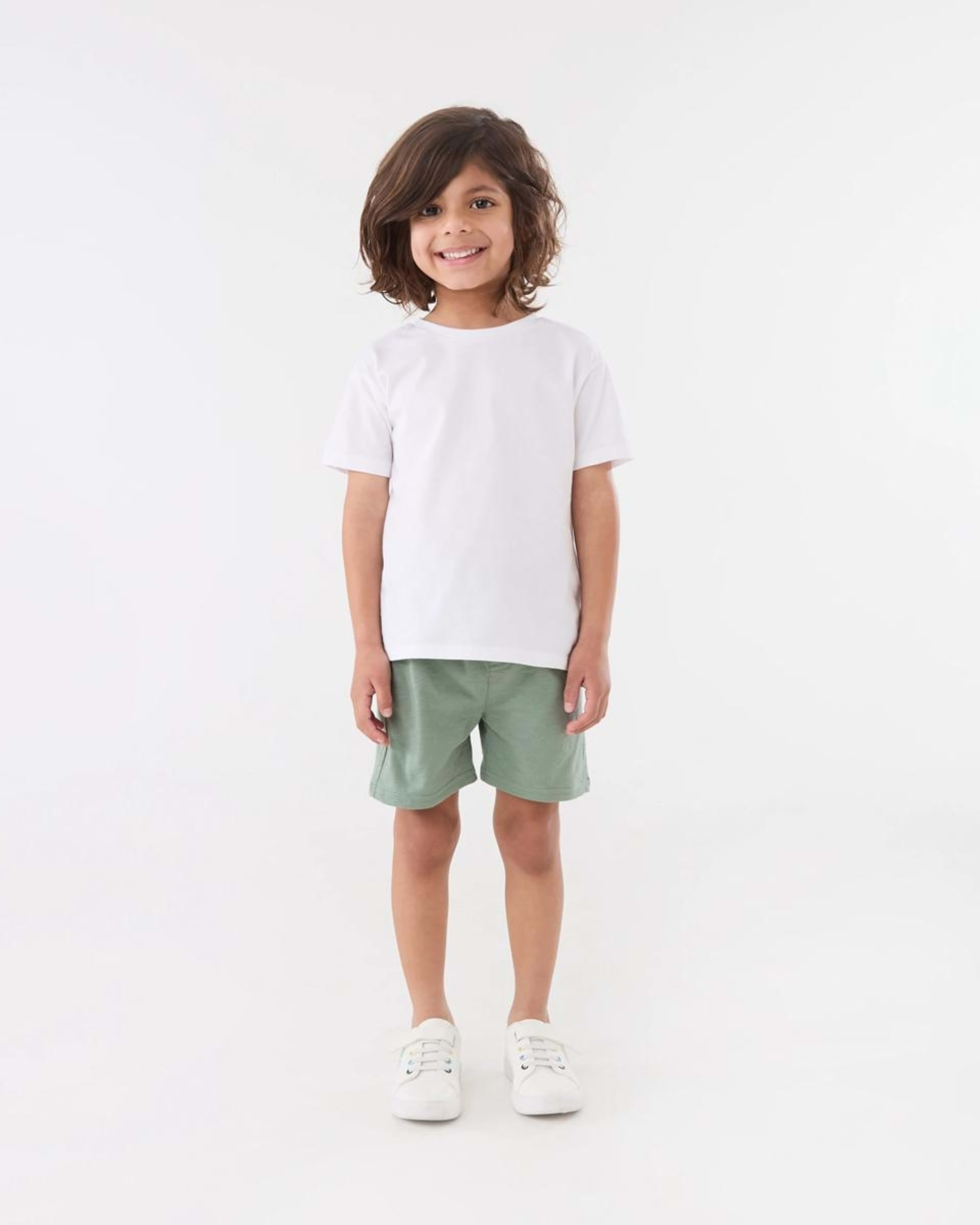 4 Cotton Knit Shorts CHINOIS GREEN, 4 of 5