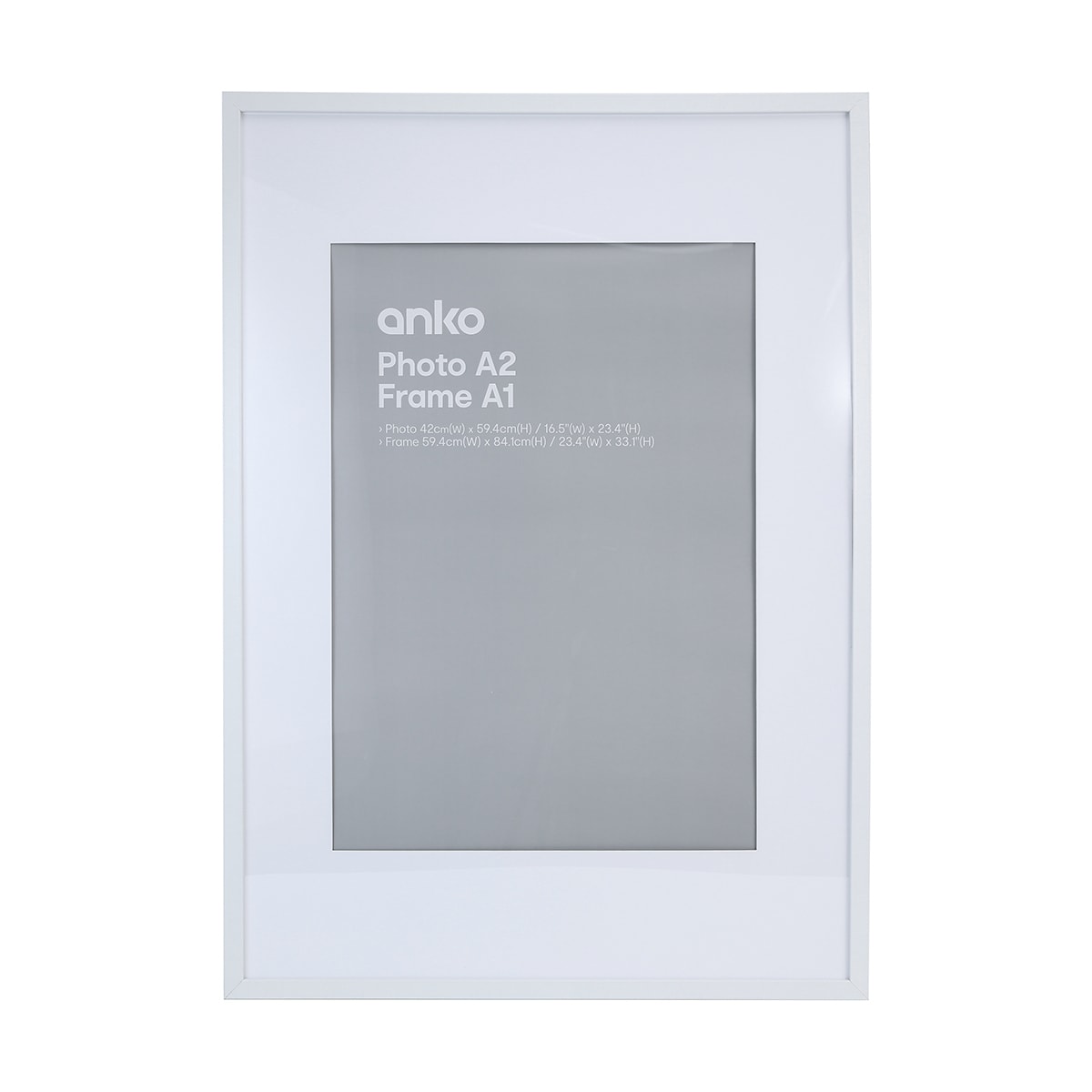 White A1 Poster Frame Kmart NZ