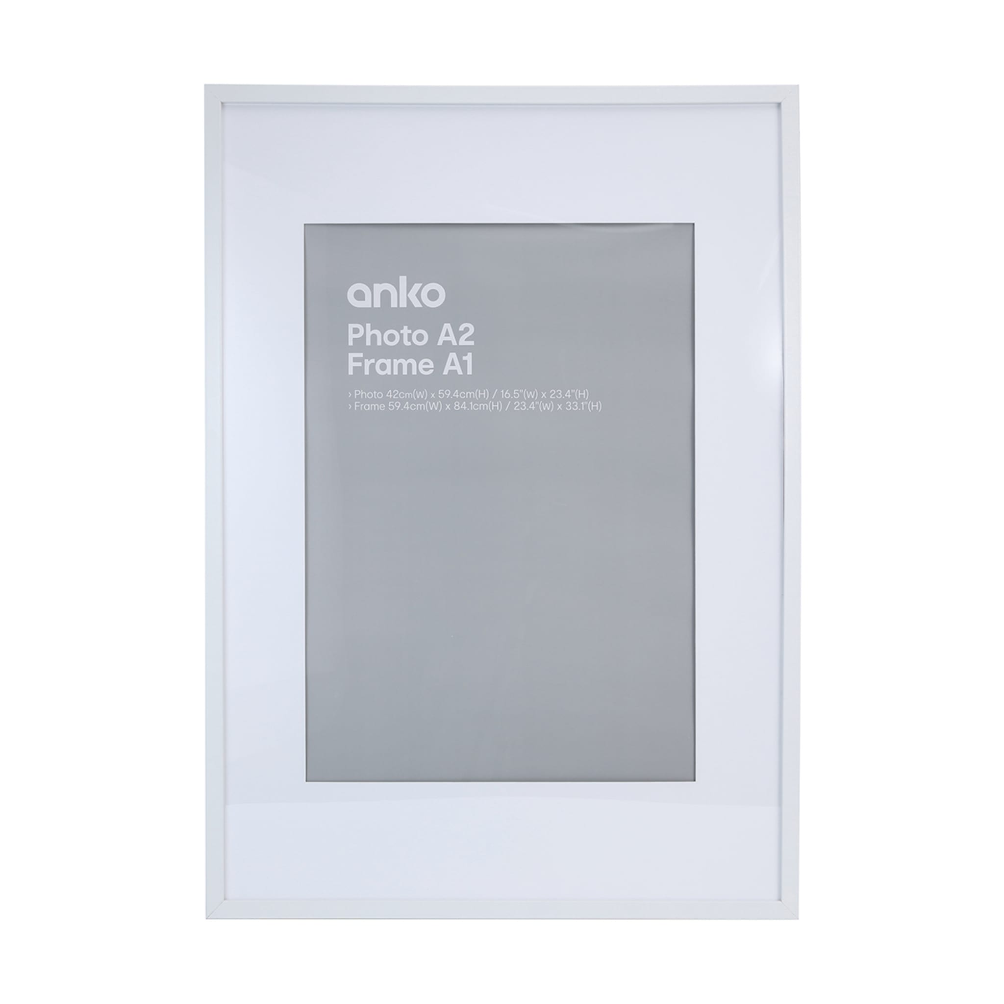 White A1 Poster Frame Kmart