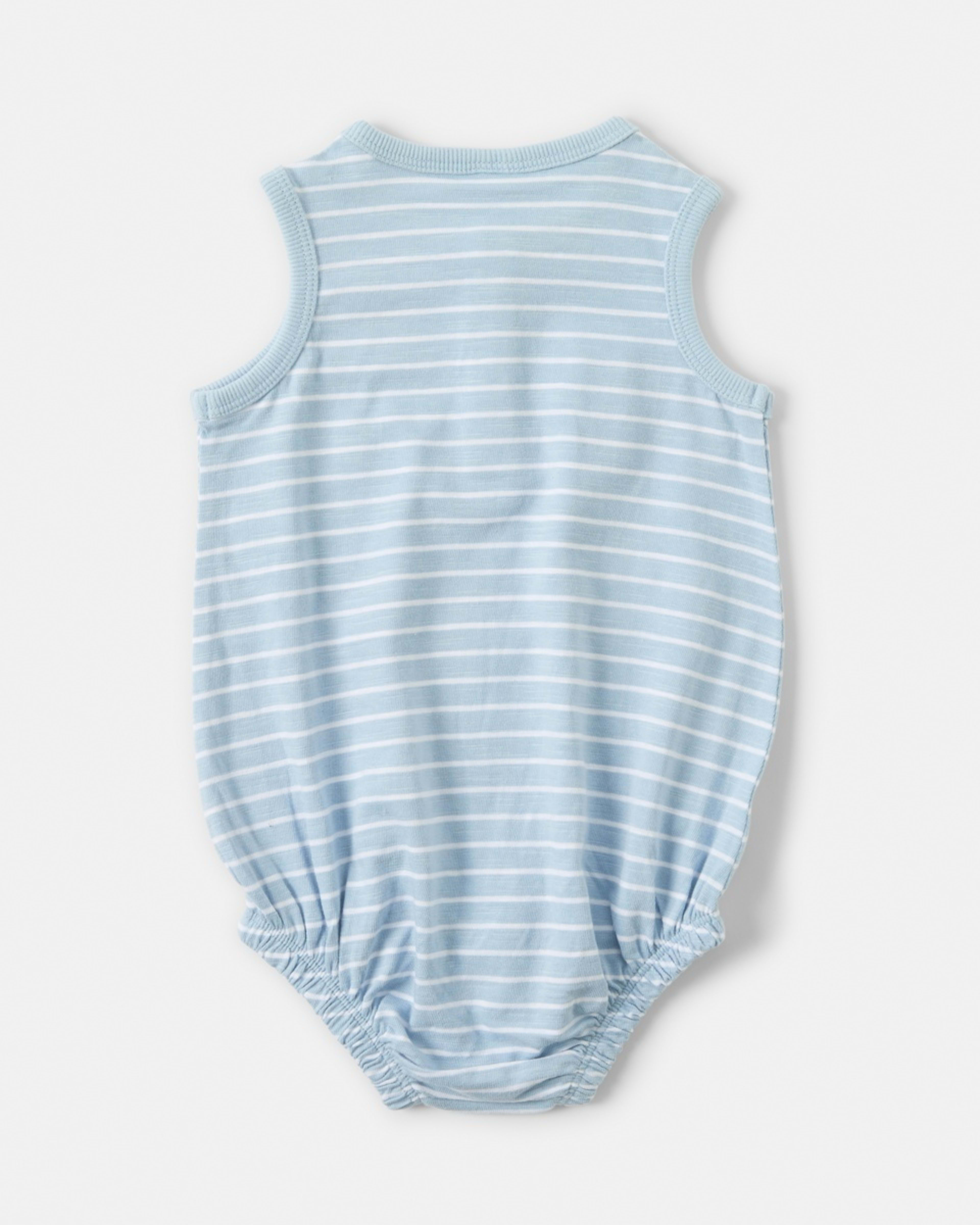 2 Henley Neck Bodysuit Stripes, 2 of 3