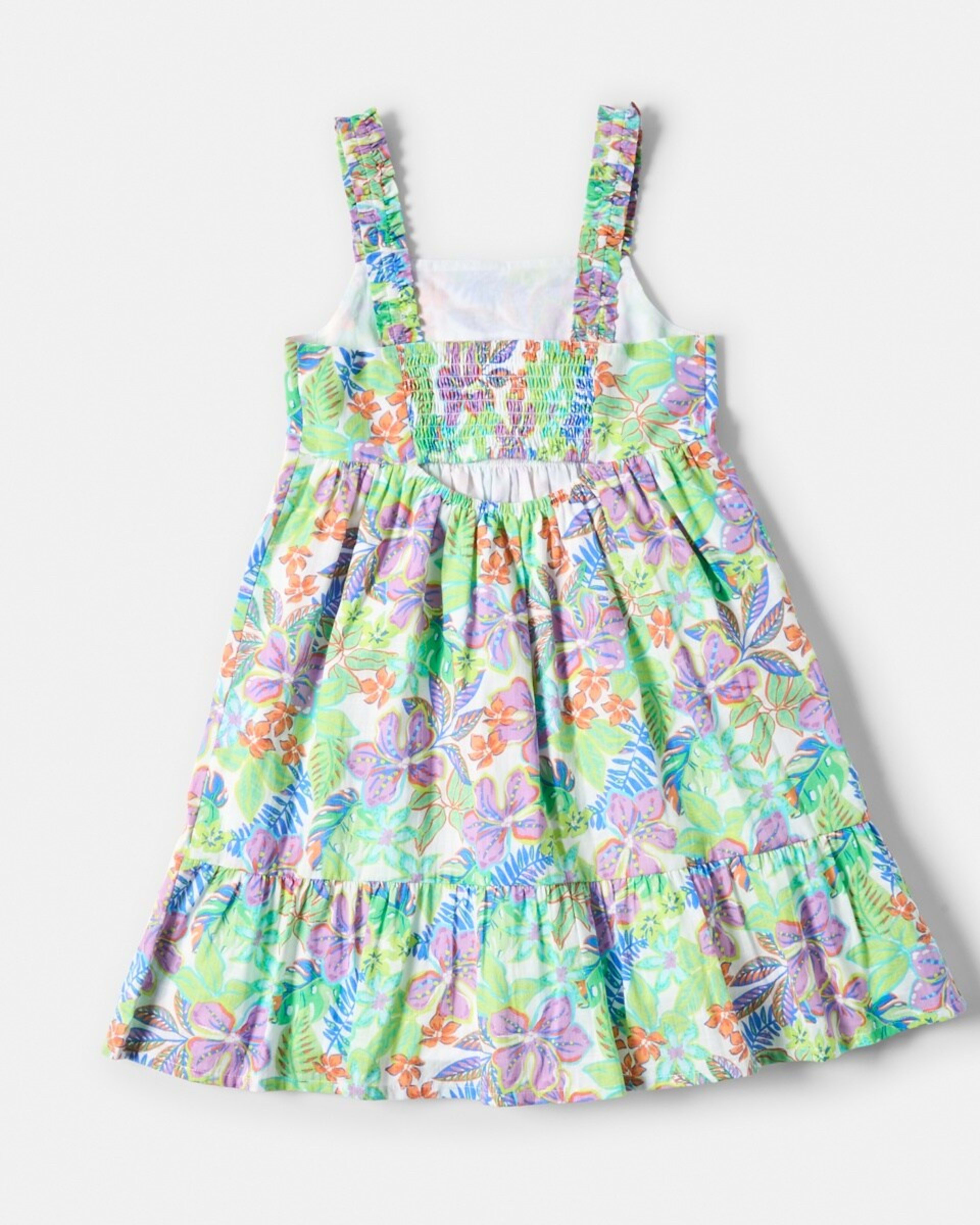 10 Cut Out Frill Dress Flrl Multi, 10 of 10