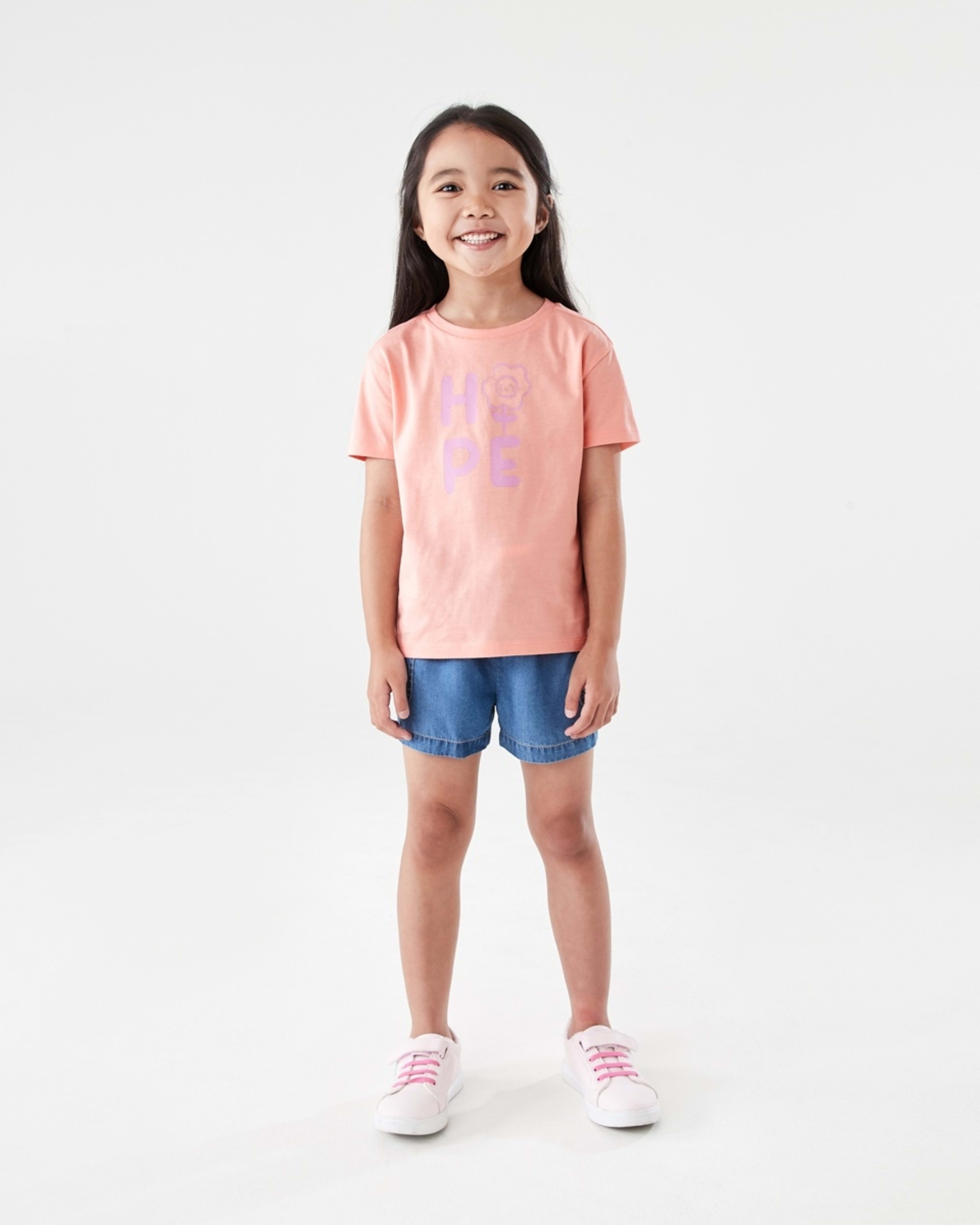 5 Printed T-shirt BLOOMING HOPE APRICOT BLUSH, 5 of 6