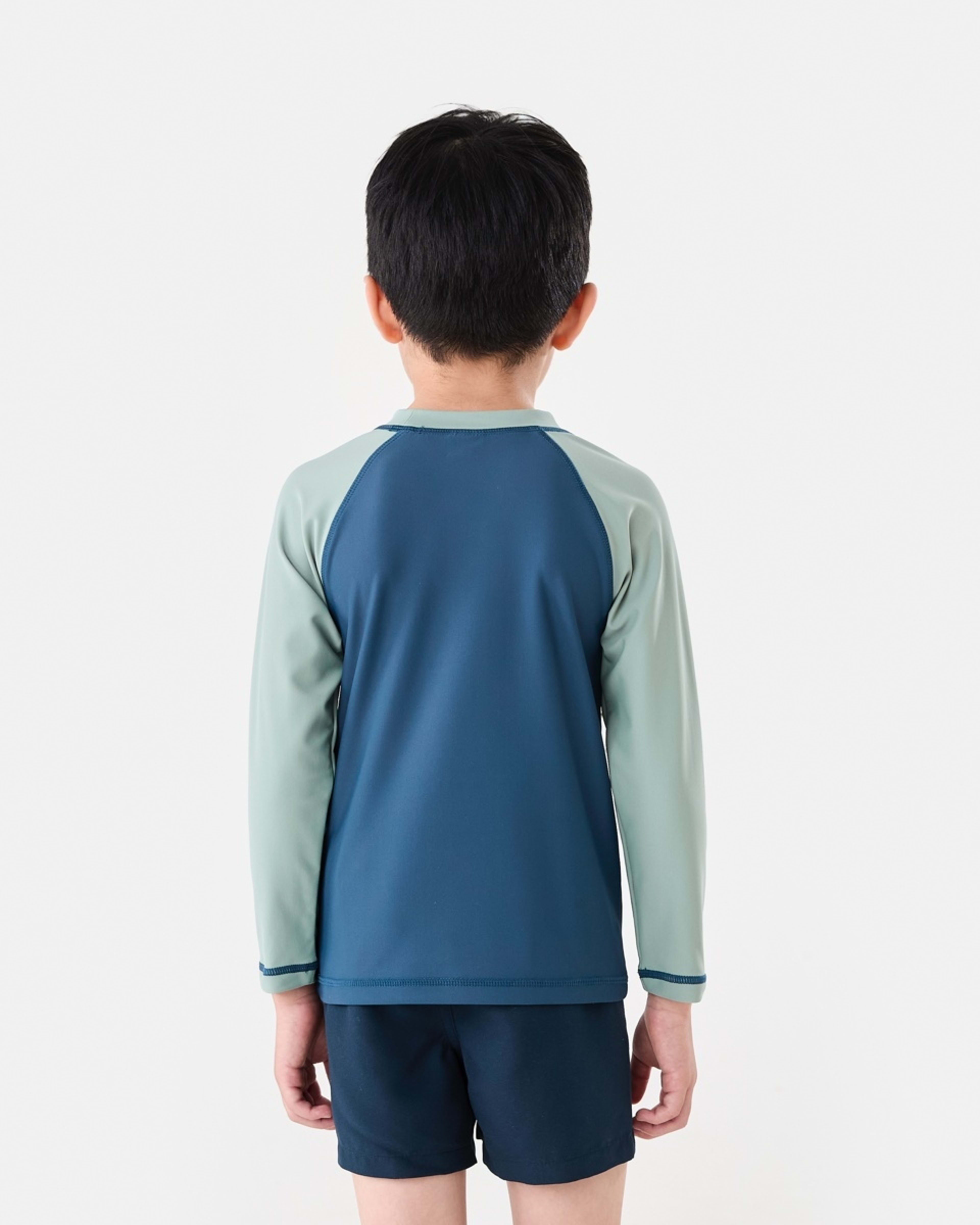 2 Long Sleeve Rash Vest Surf Life Navy, 2 of 6