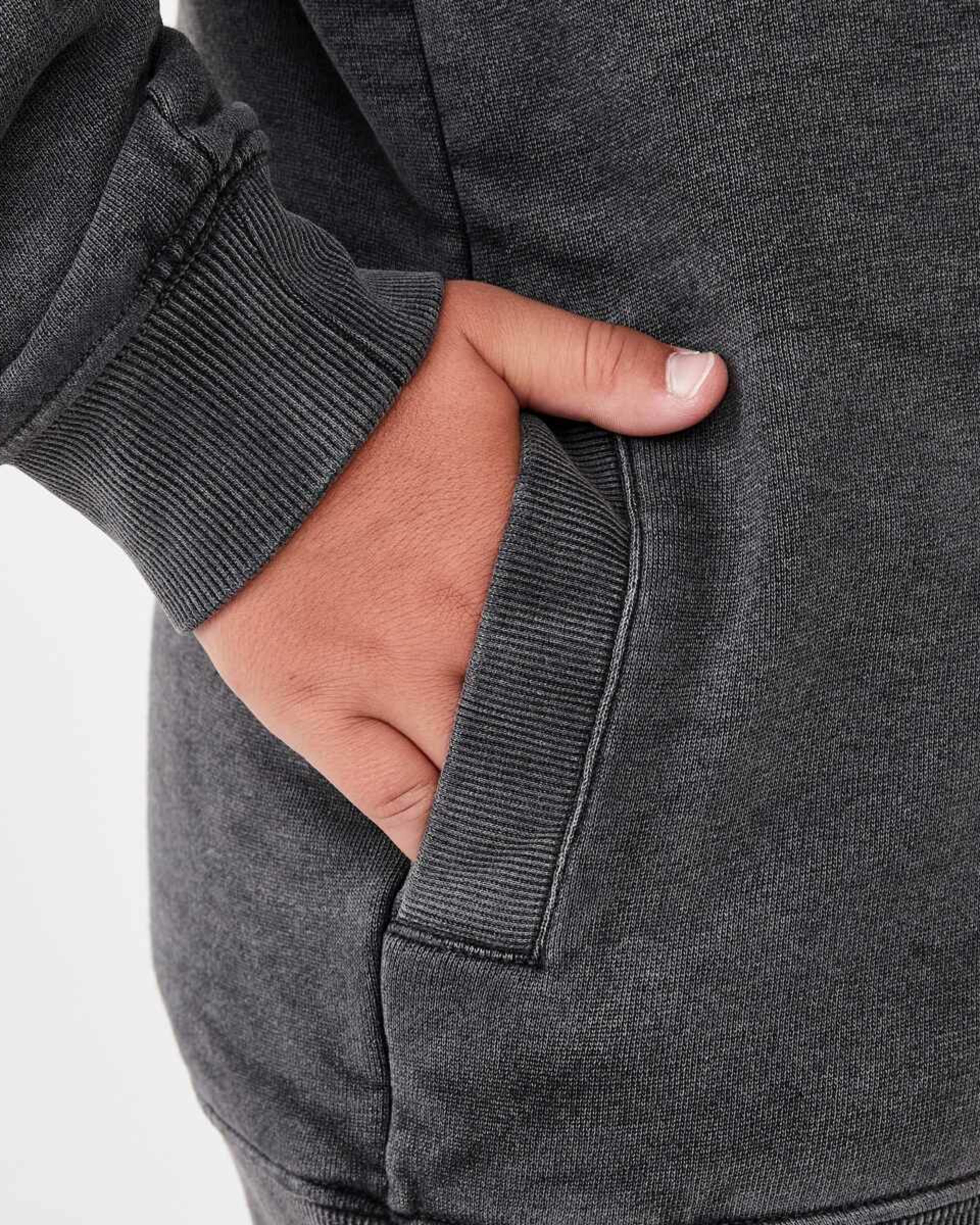 6 Sherpa Lined Zip Through Hoodie Dark Magnet, 6 of 8
